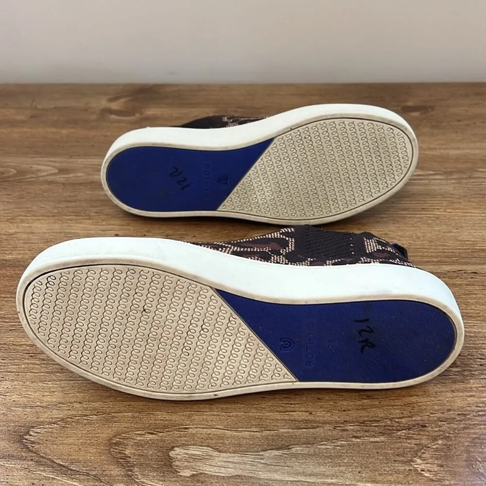 Rothy’s The Chelsea Wildcat Print Pull On Ankle Booties Brown Size 7.5 - Image 12