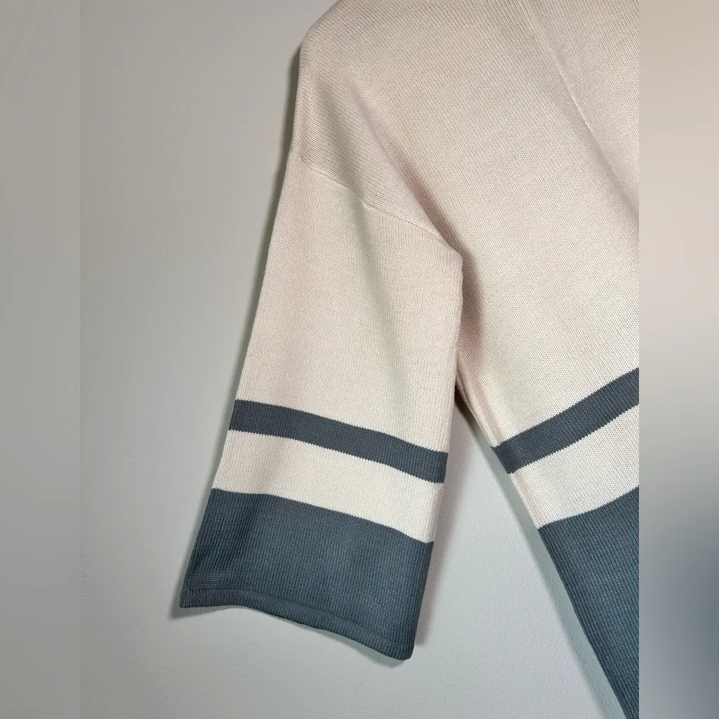 LUCCA Cream and Gray Jumpsuit KNITTED 
NAVY - - Image 5