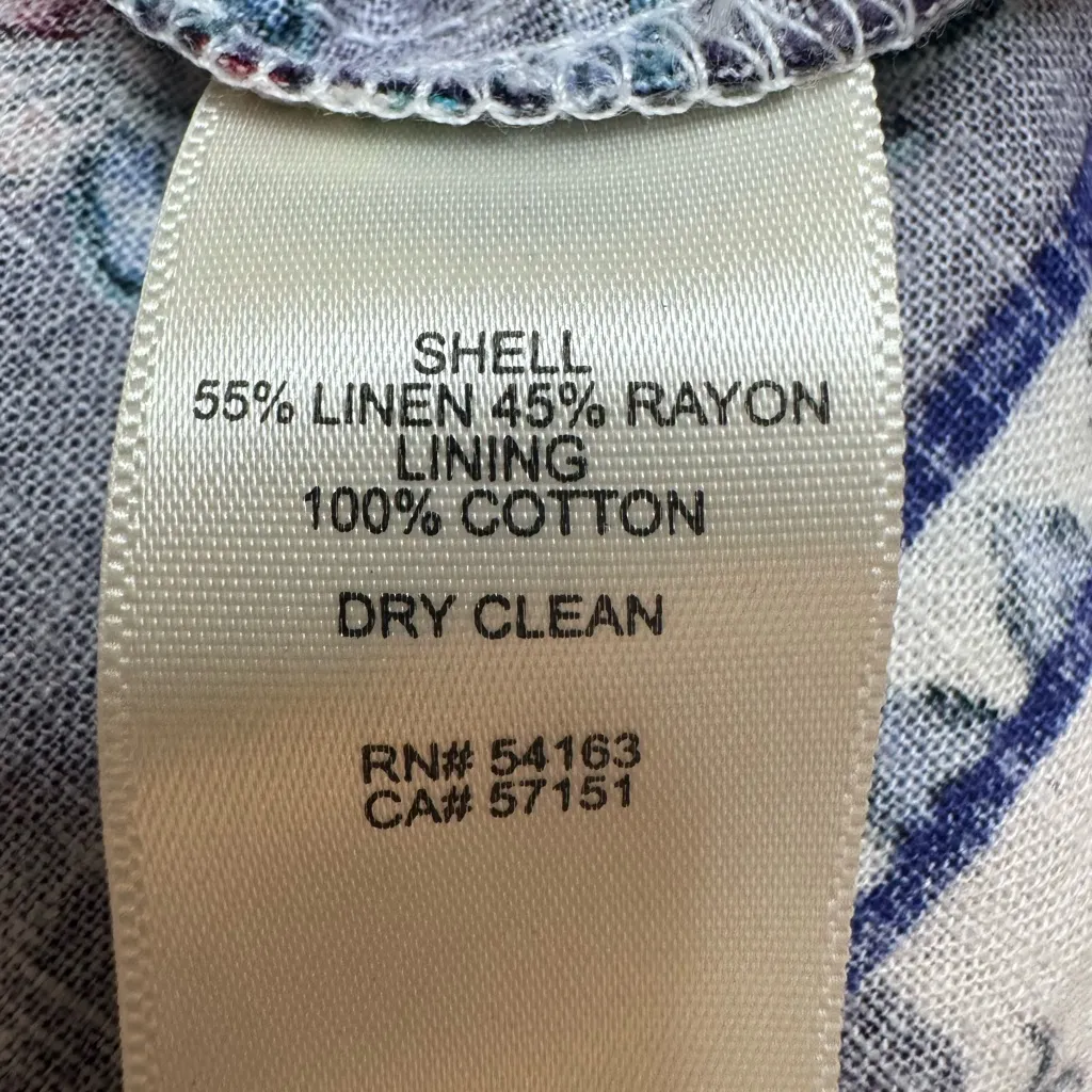 Eliza J Linen Floral Sundress Midi Dress size 8 $148 - Image 14