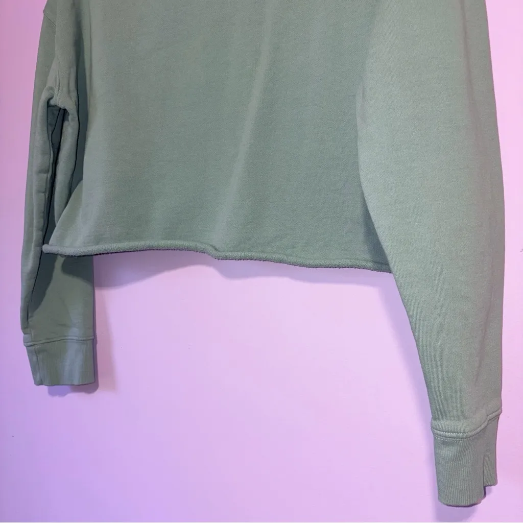 Pact Organic Cotton Graphic Sweatshirt Cropped Women L Casual Lounge Athleisure - Image 8