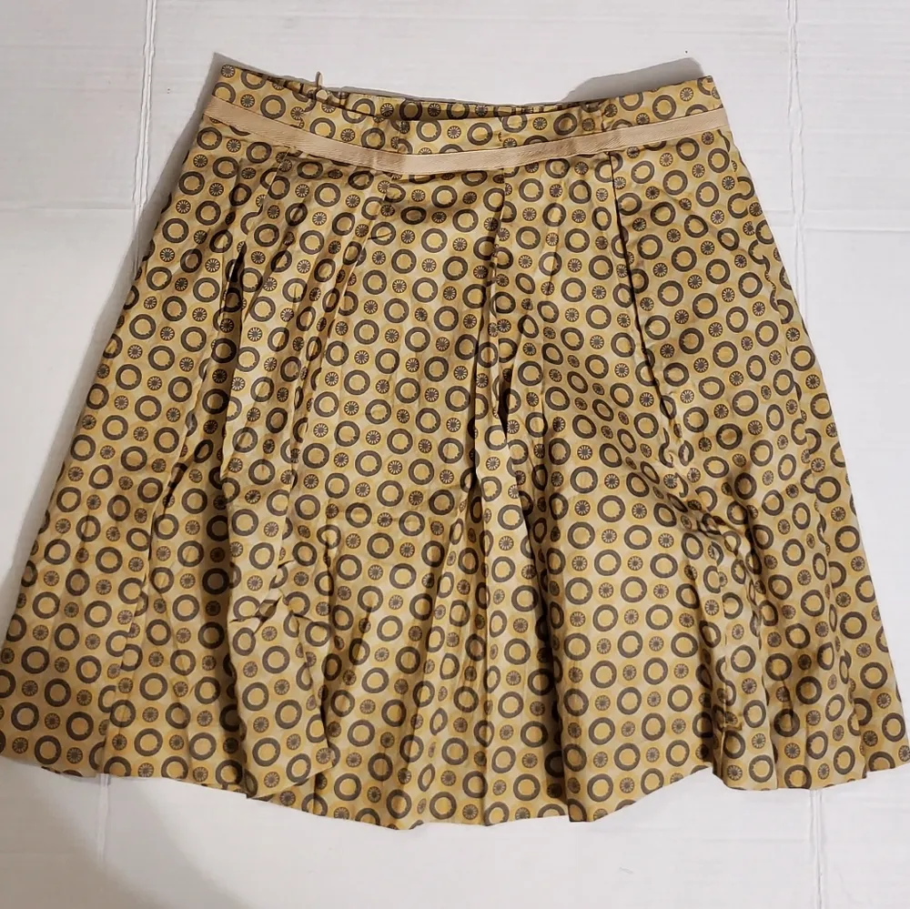 See By Chloe Tan Brown Circle Geometric Skirt 6 - Image 5