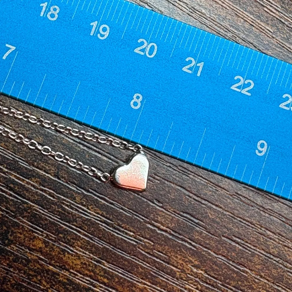 Silver Heart Pendant Necklace - Image 4