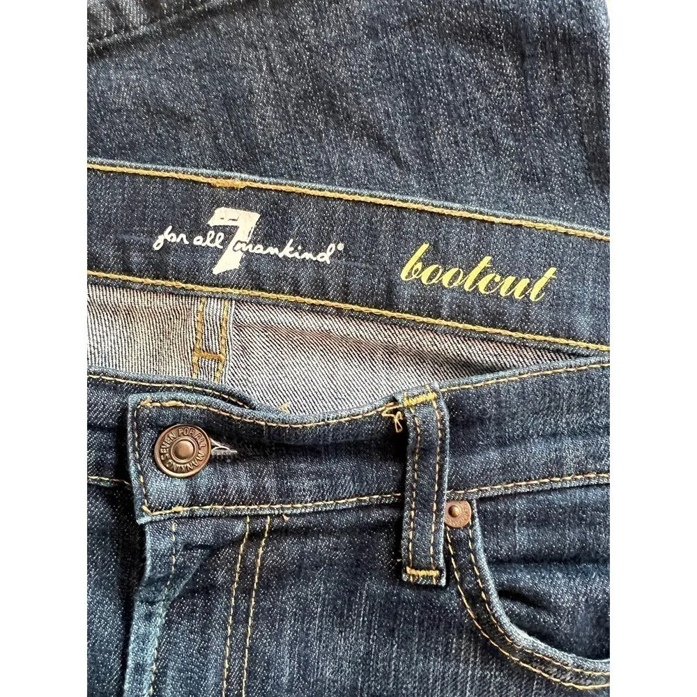 7 For All Mankind Low Rise Bootcut Jeans Size 32 NOUVEAUNYD Stretch AU075S42A - Image 9