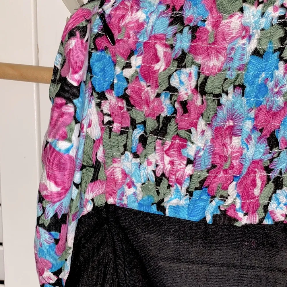 Strapless Floral Ruffle Mini Dress Pink Size M - Image 7