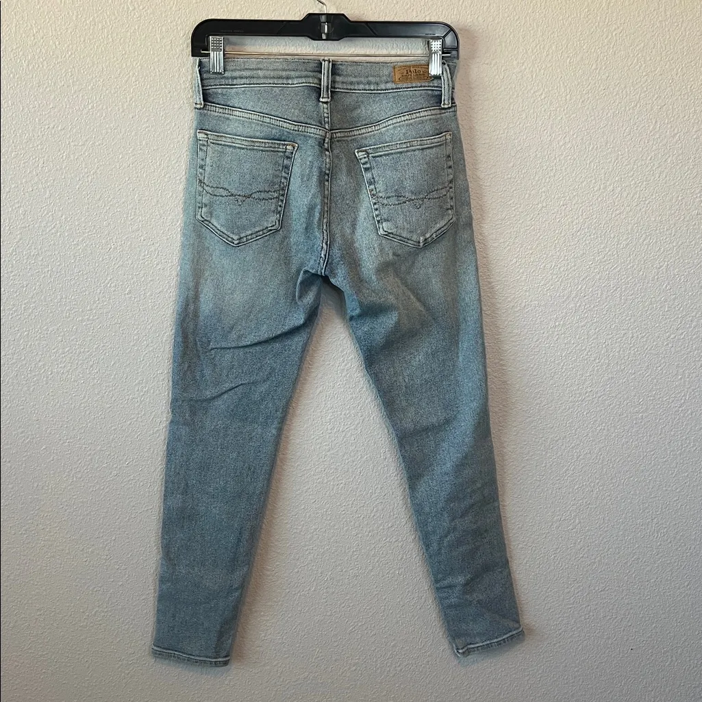 Polo Skinny Leg Jean Light Wash Size 28 Short - Image 3