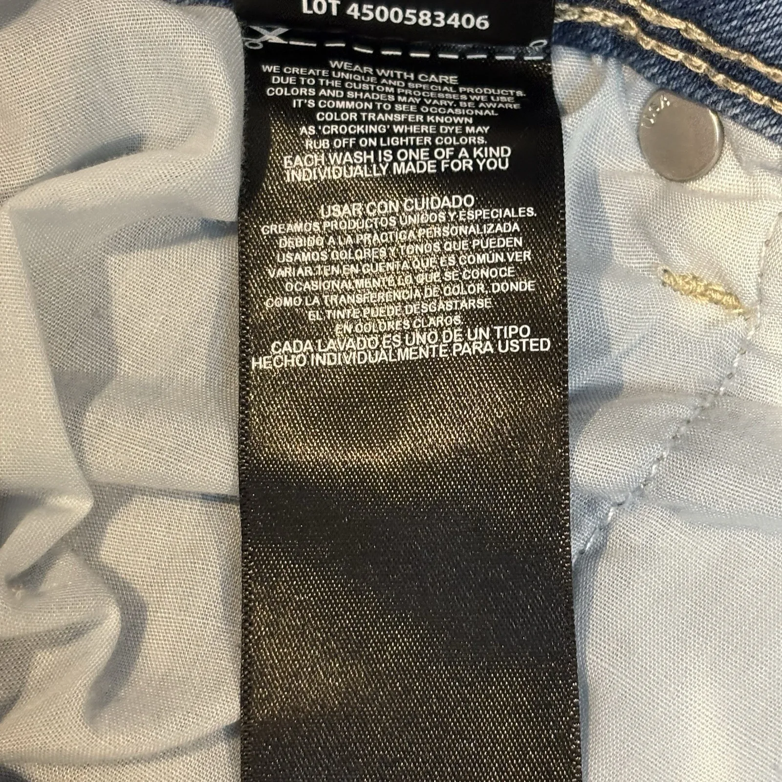 Hudson Barbara High Rise Straight Leg Stretch Denim Jeans. Light Wash, Women's 8 Blue - Image 9