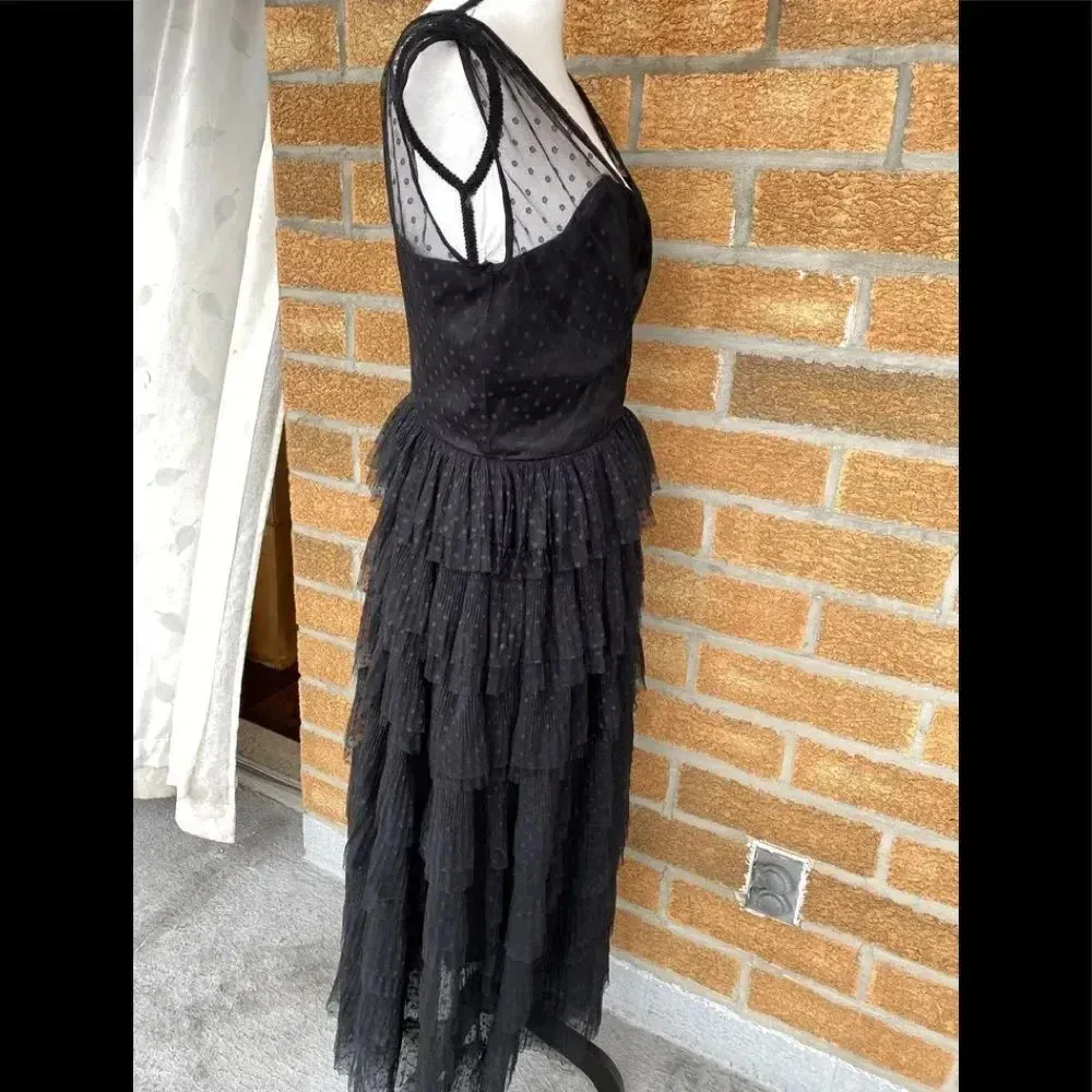 Collectif Courtney Polka Occasion Swing dress Black Size 10 - Image 3