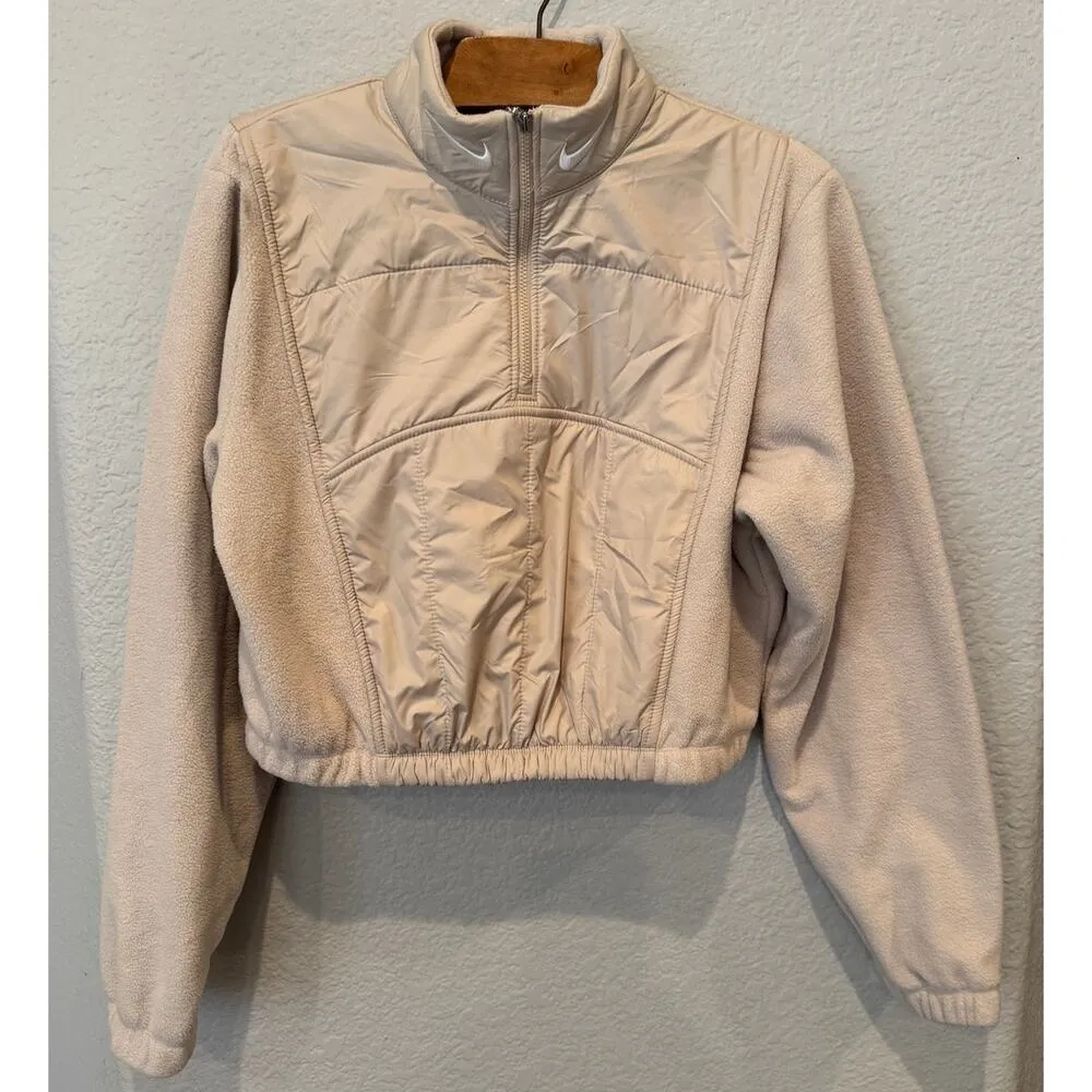 Nike Sportswear Swoosh Women's Easy Plush 1/4-Zip Top Jacket Size Small - Image 10