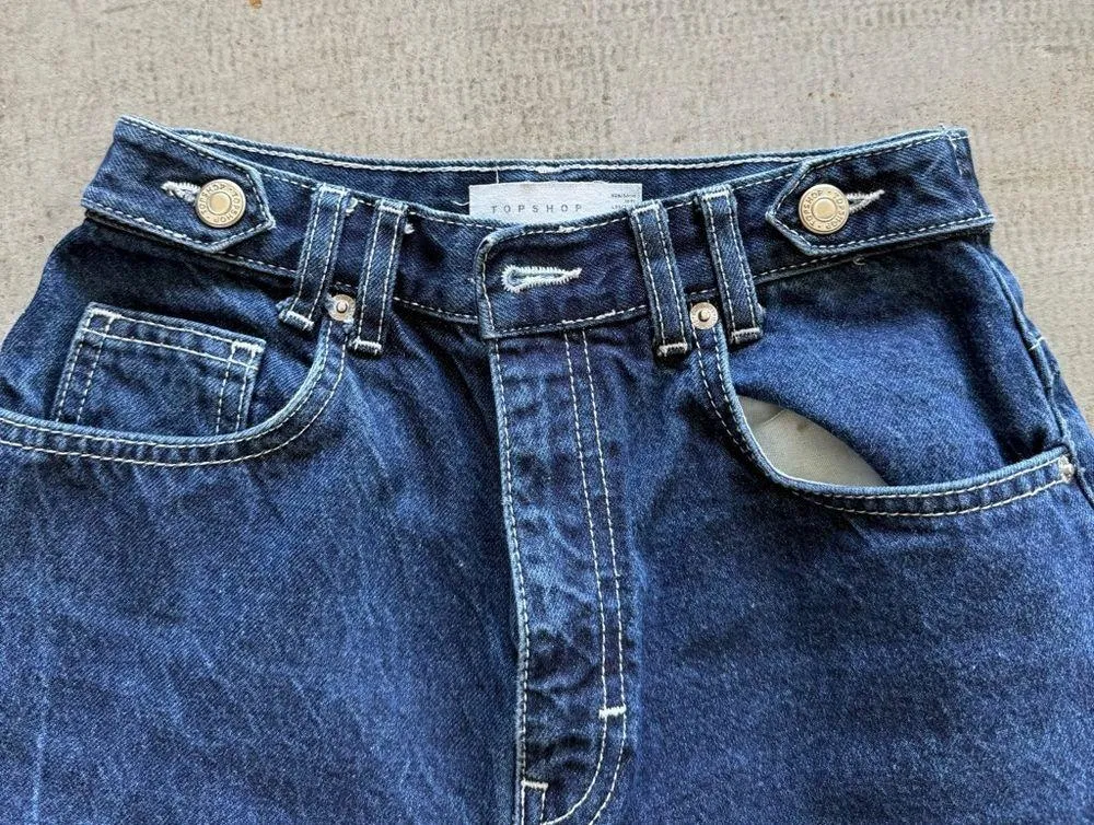 Topshop / Women’s barrel leg jean / raw indigo / 26 - Image 7