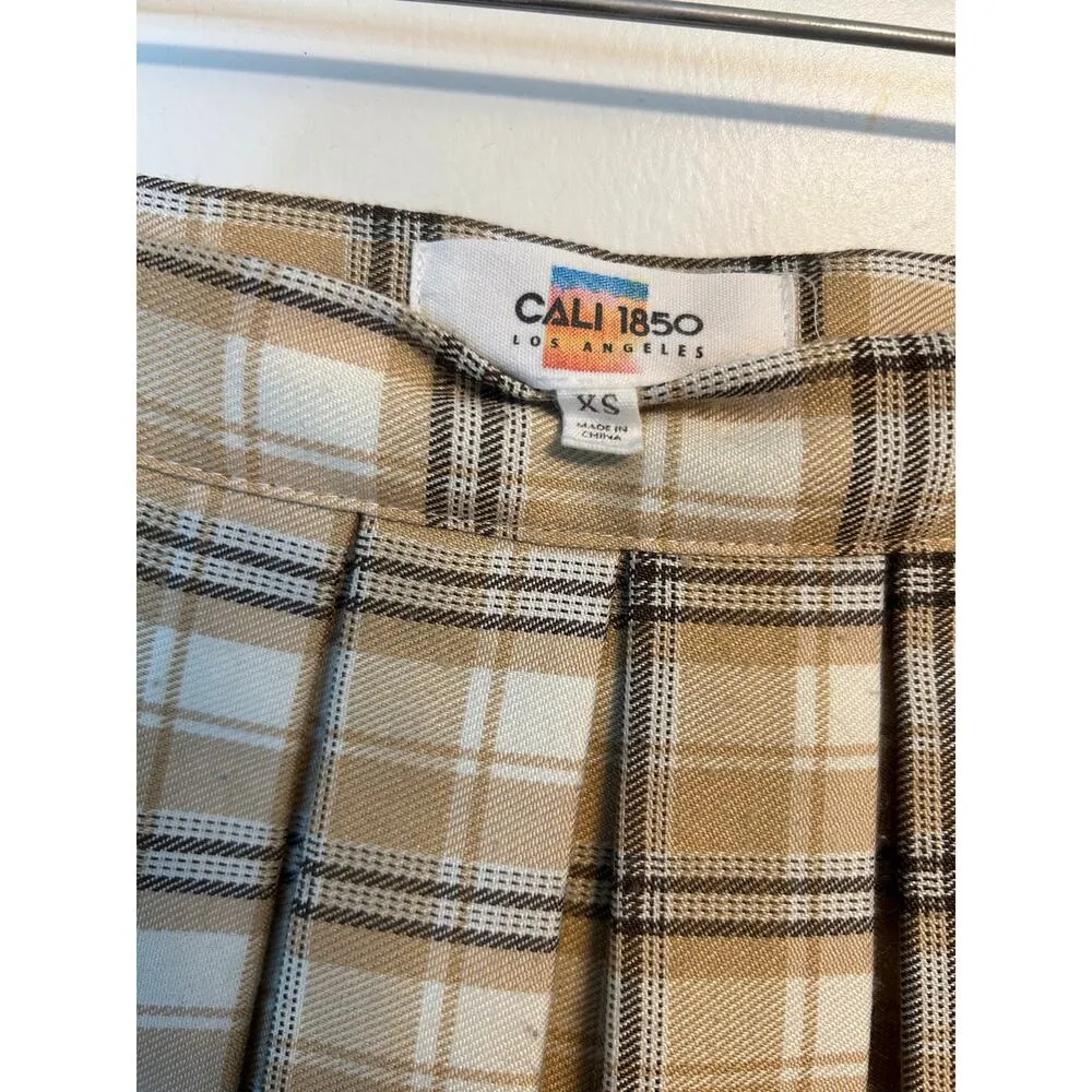 Cali 1850 pleated plaid mini skirt - Image 8