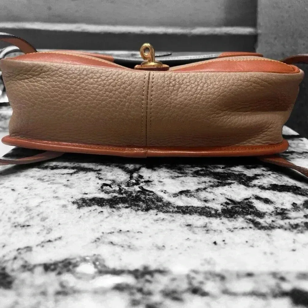 DOONEY & BOURKE Vintage AWL Taupe Leather Carrier Messenger Bag Purse Y2K 90’s - Image 5