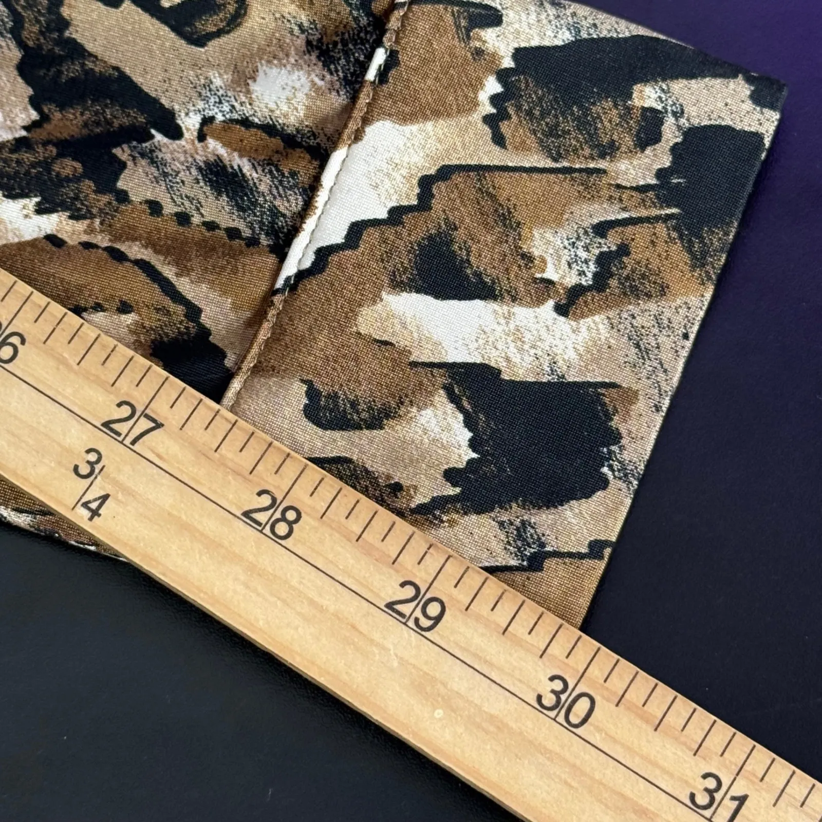 Melanie Lyne Animal Mixed Print Statement Piece Button Blouse Size 14 Maximalist Brown - Image 10