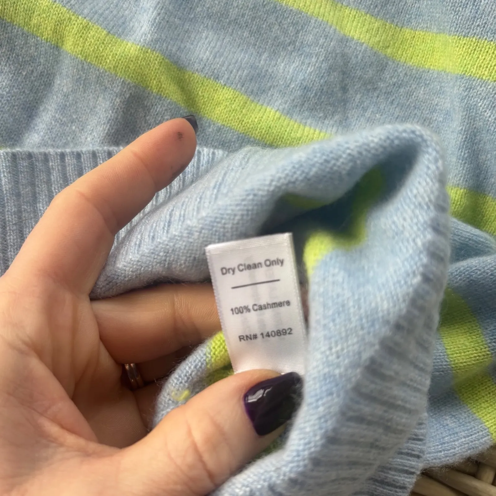 Marine Layer Harper Cashmere Sweater small layered luxury cabincore workwear - Image 7