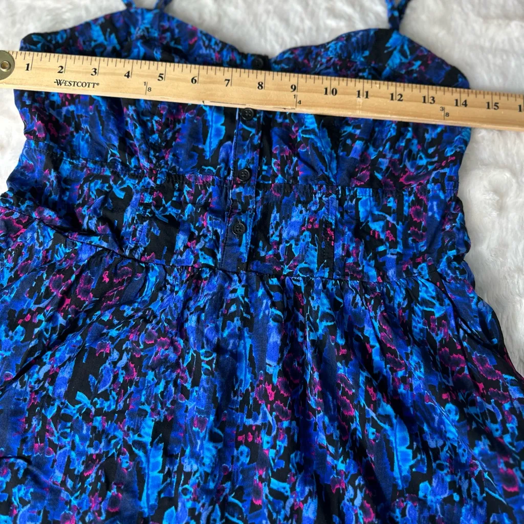 Blue and Magenta Mini  Women's Dress - Image 9