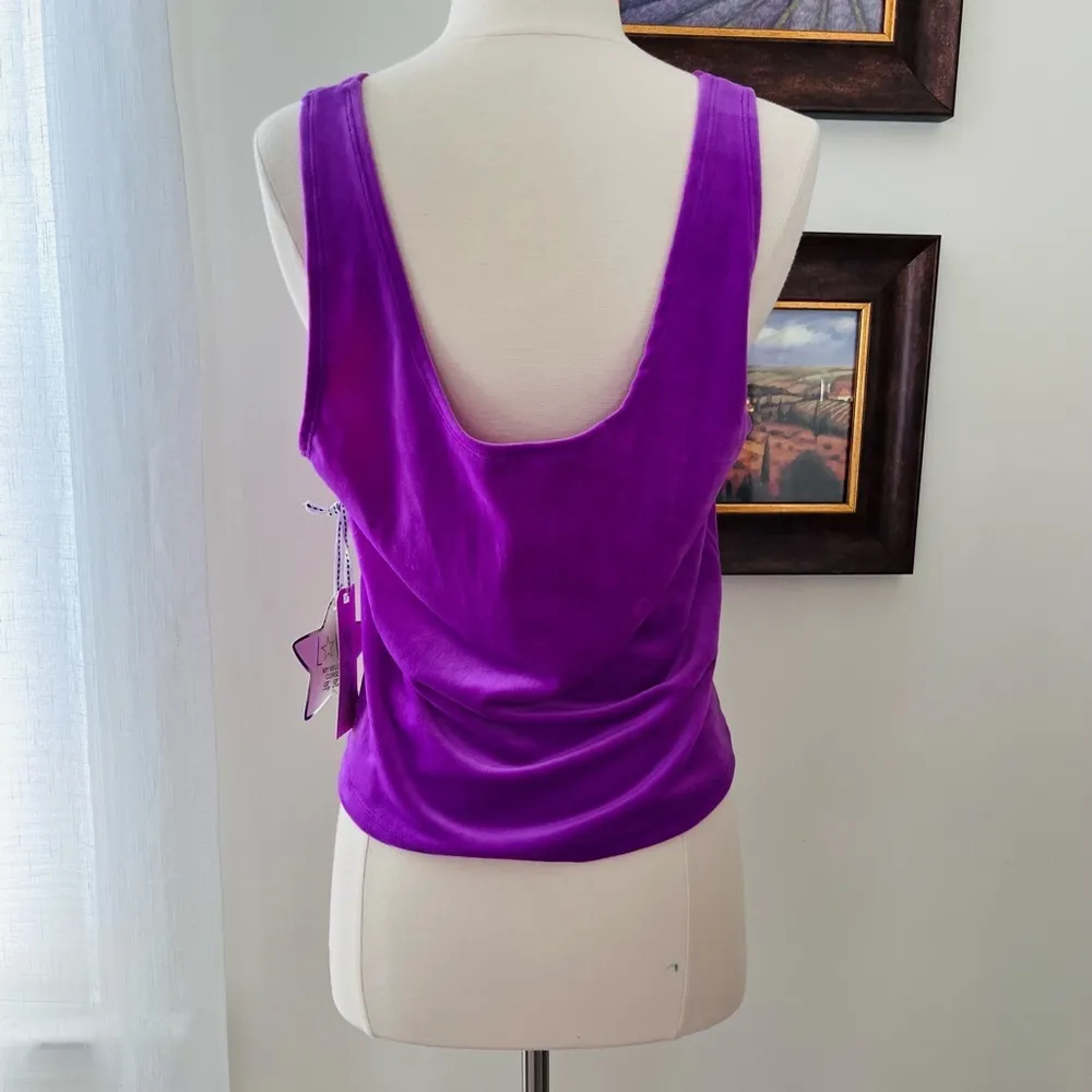 Roma Purple Fitted Corset Tank Top Size 3X - Image 3
