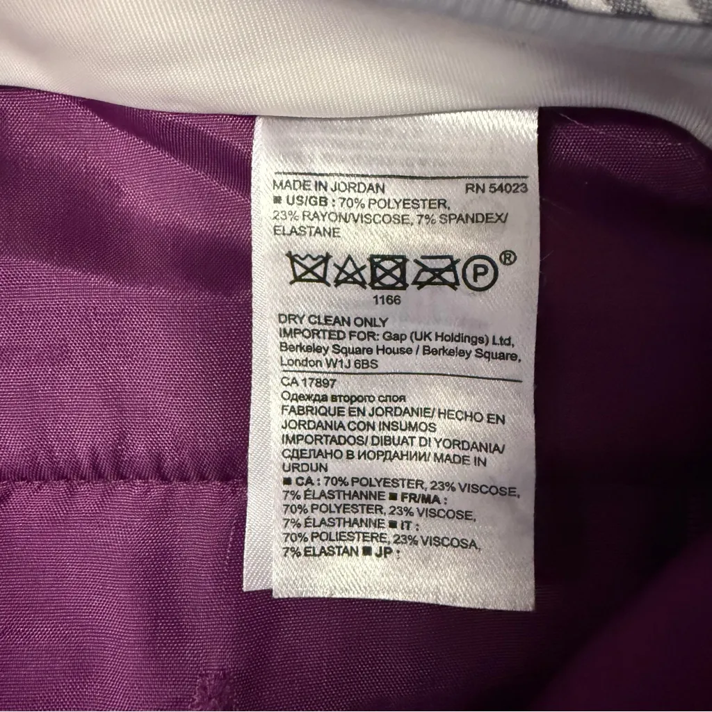 Banana Republic Avery Ankle Pants – Purple – Size 2 – Slim Leg - Image 3