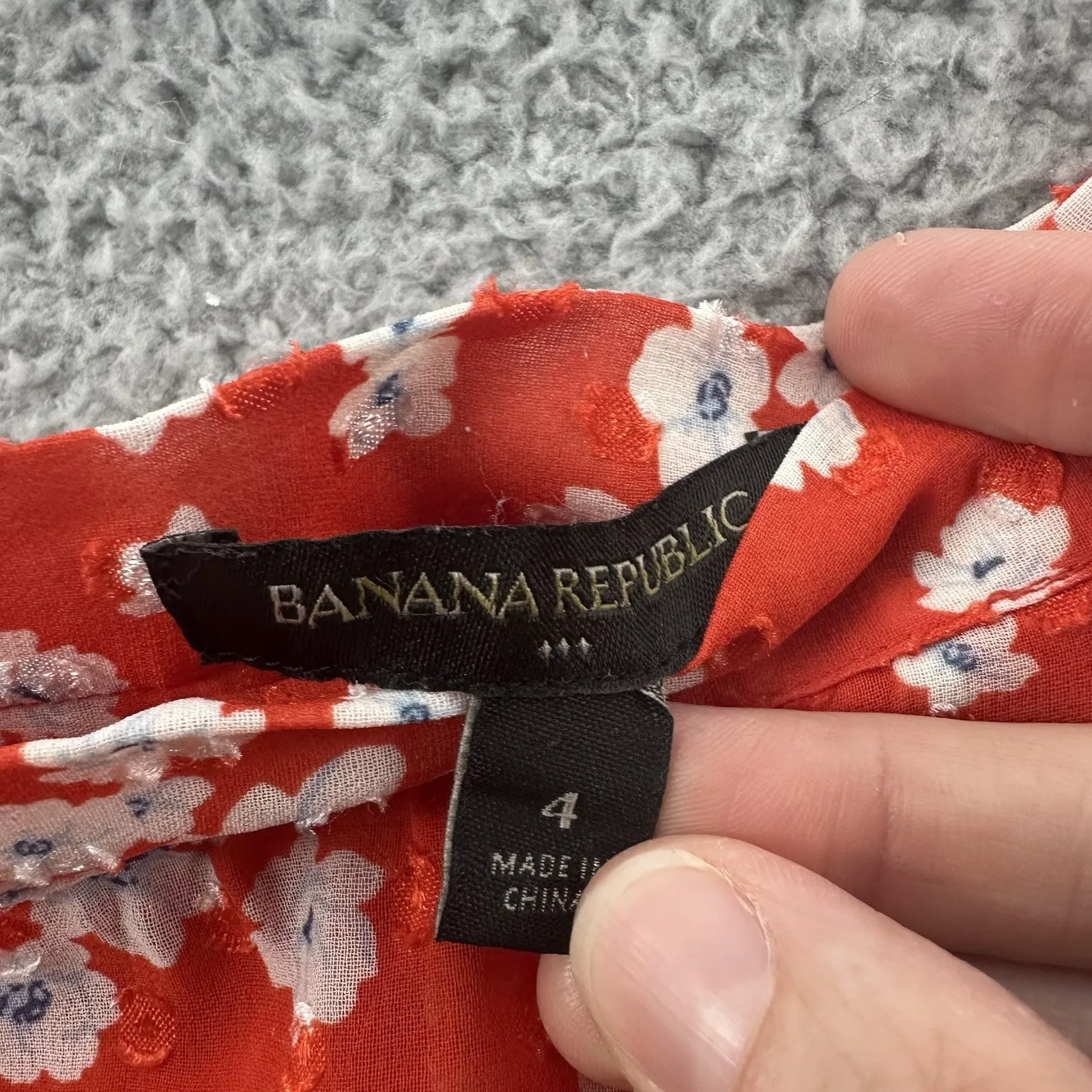 Banana Republic‎ Skirt Floral Pleated A Line Preppy Cottage Boho Chiffon Women 4 - Image 4