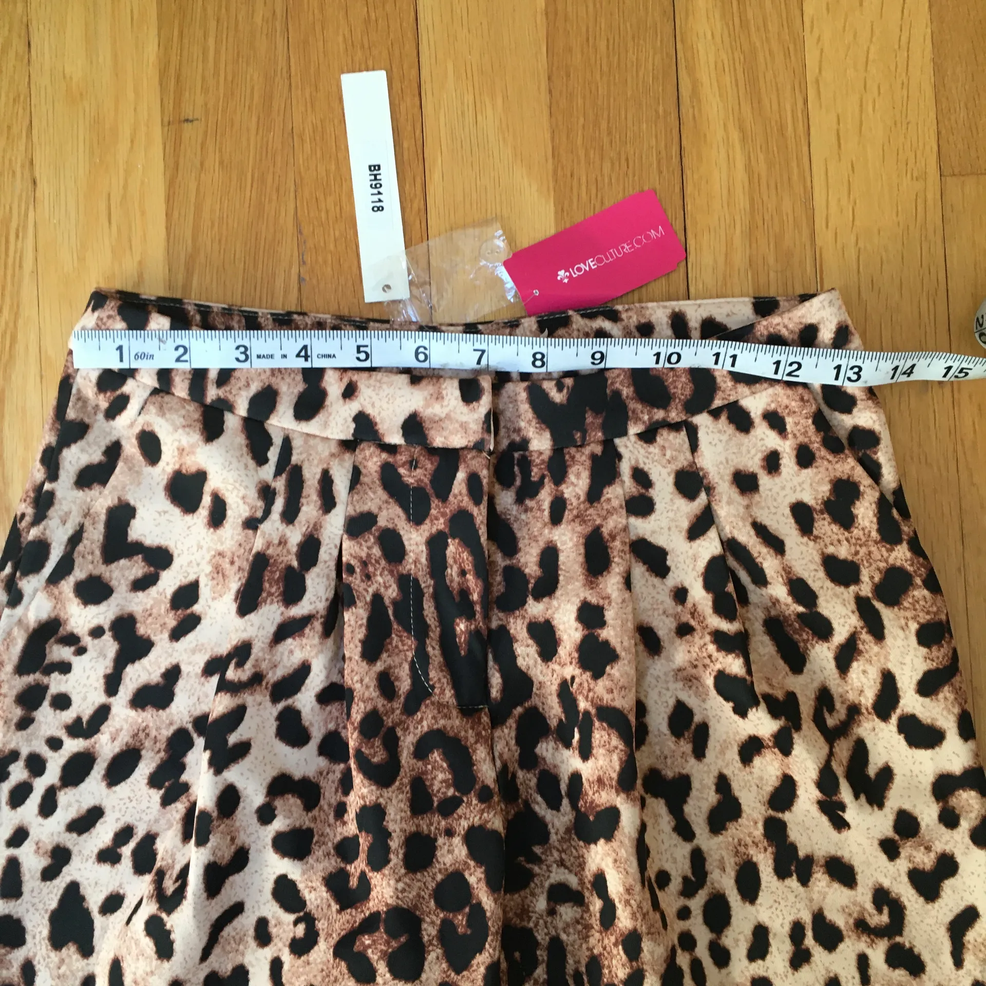Leopard Print Long Pants Size Small - Image 6