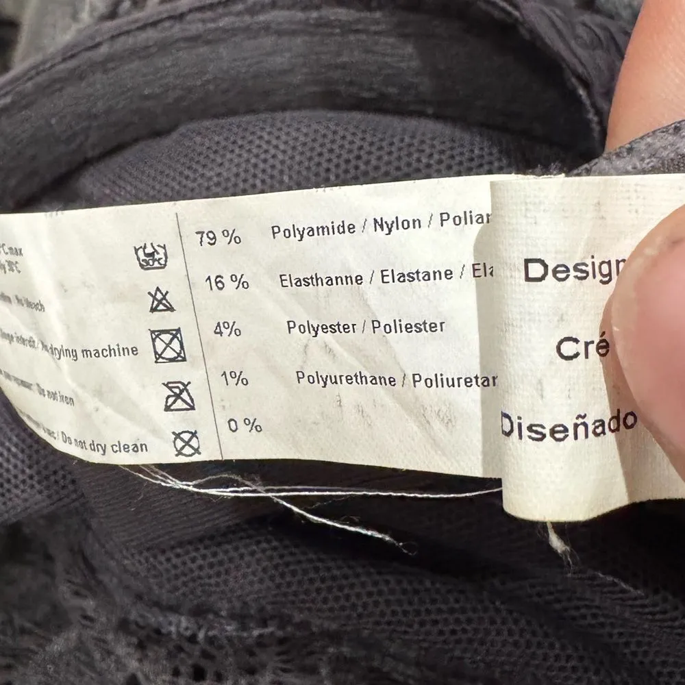 Simone Perele Lace Sheer Bralette Women’s 32C Black Size undefined - Image 2