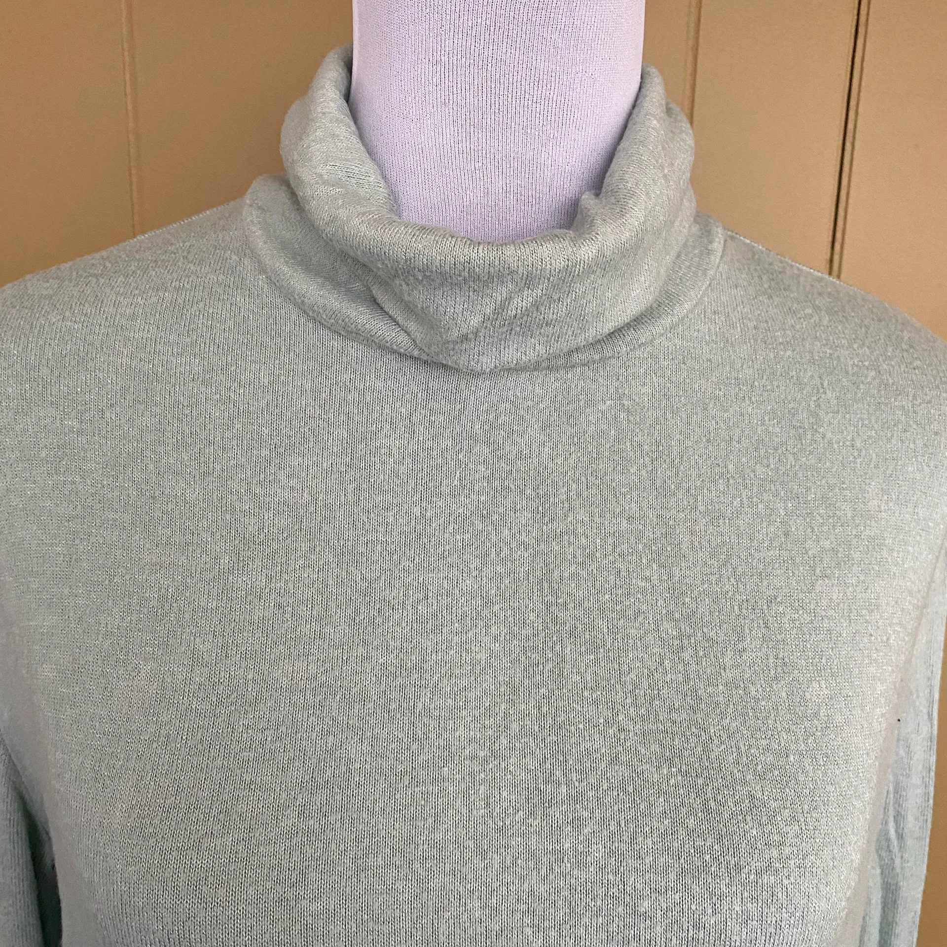 Stars Above women S Longsleeve turtleneck/jogger pants pajama set green & white - Image 3