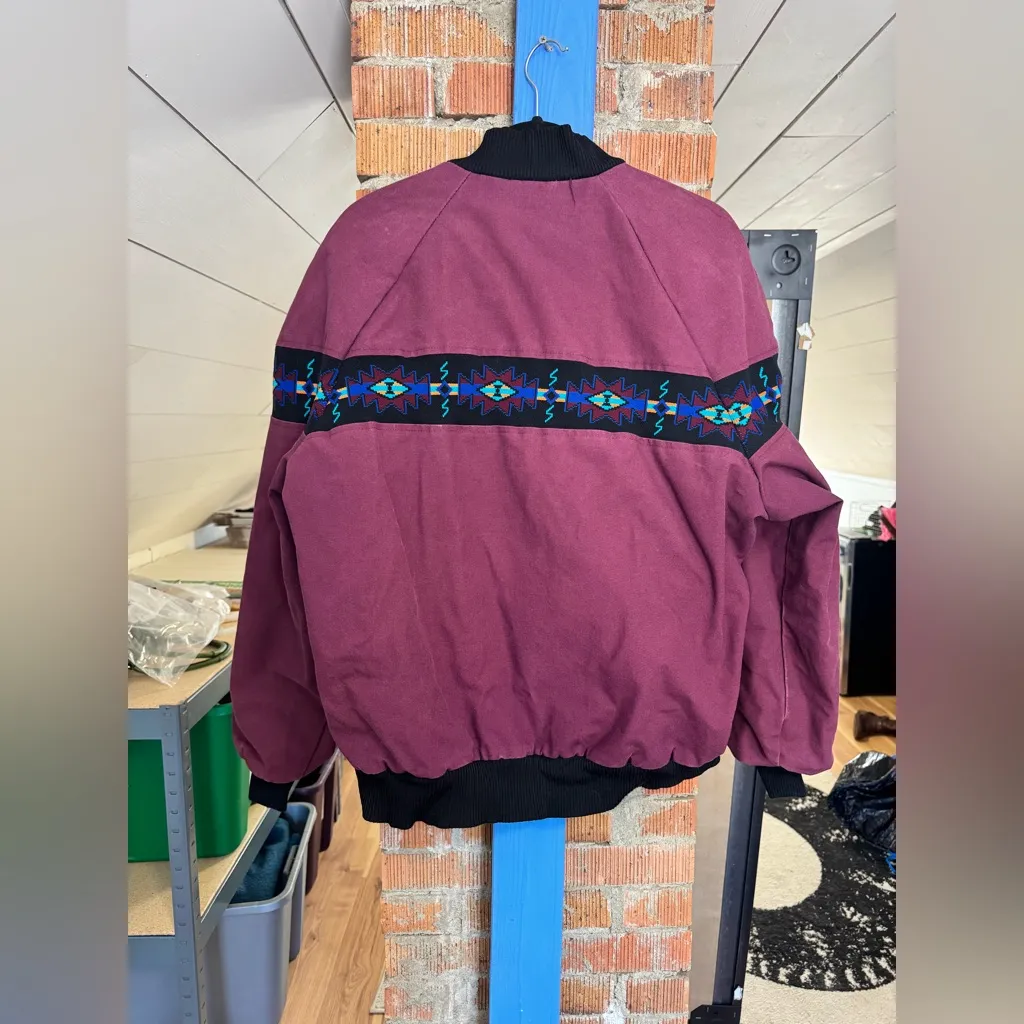 Vintage David James Aztec Jacket Size L - Image 5