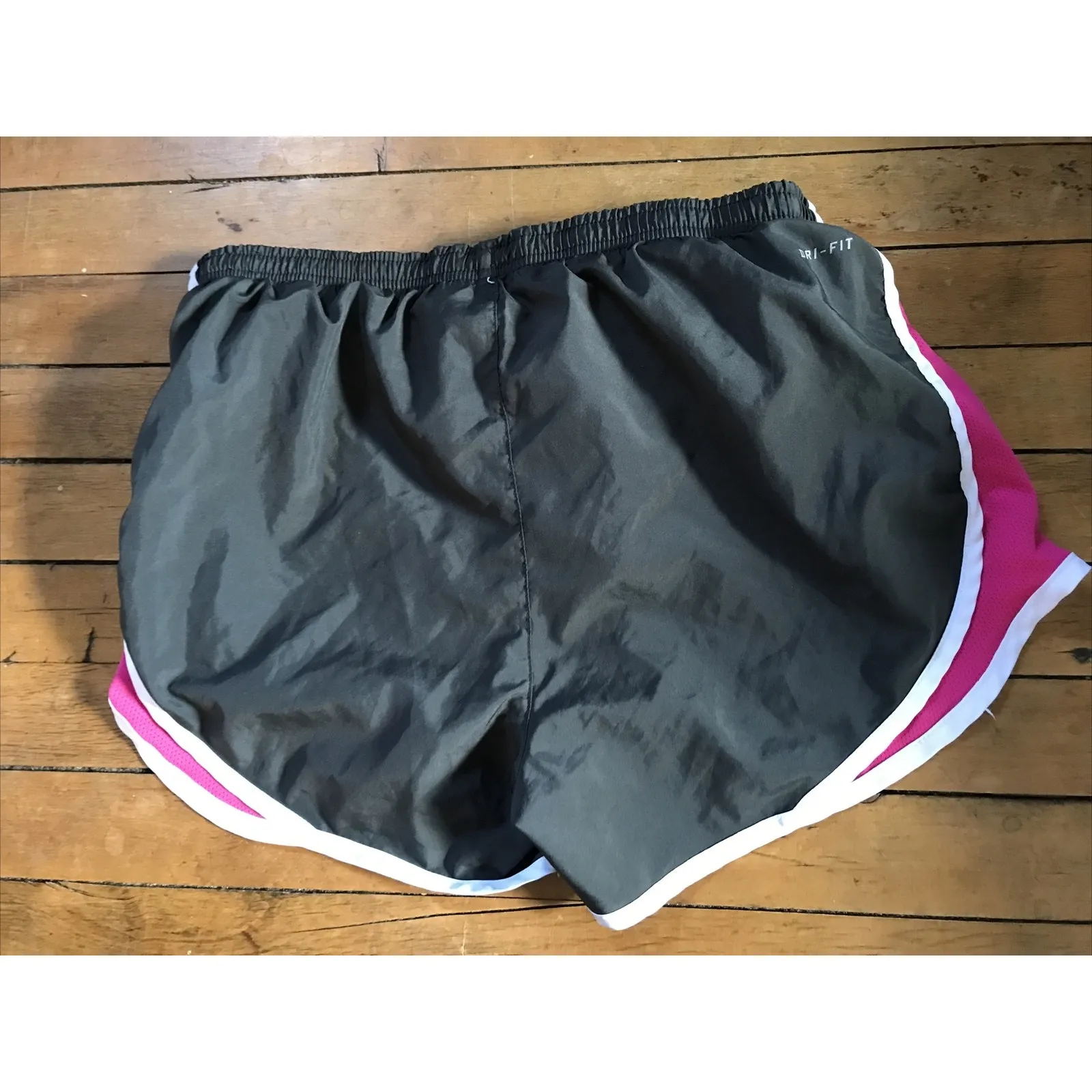 Nike  DriFit Running Shorts Womens Small Grey/pink - Image 6