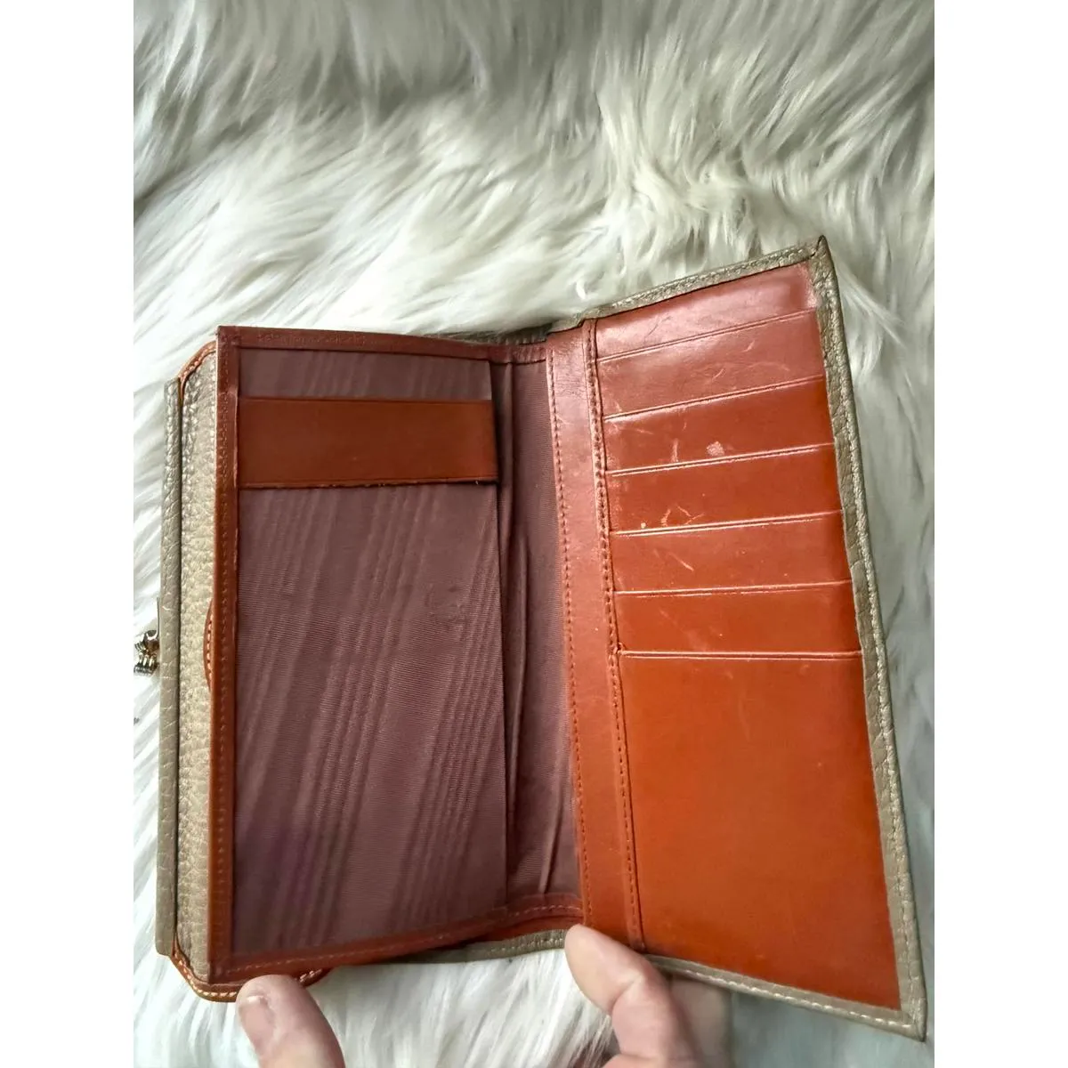 Dooney & Bourke Tan & Brown Leather Wallet - Image 5