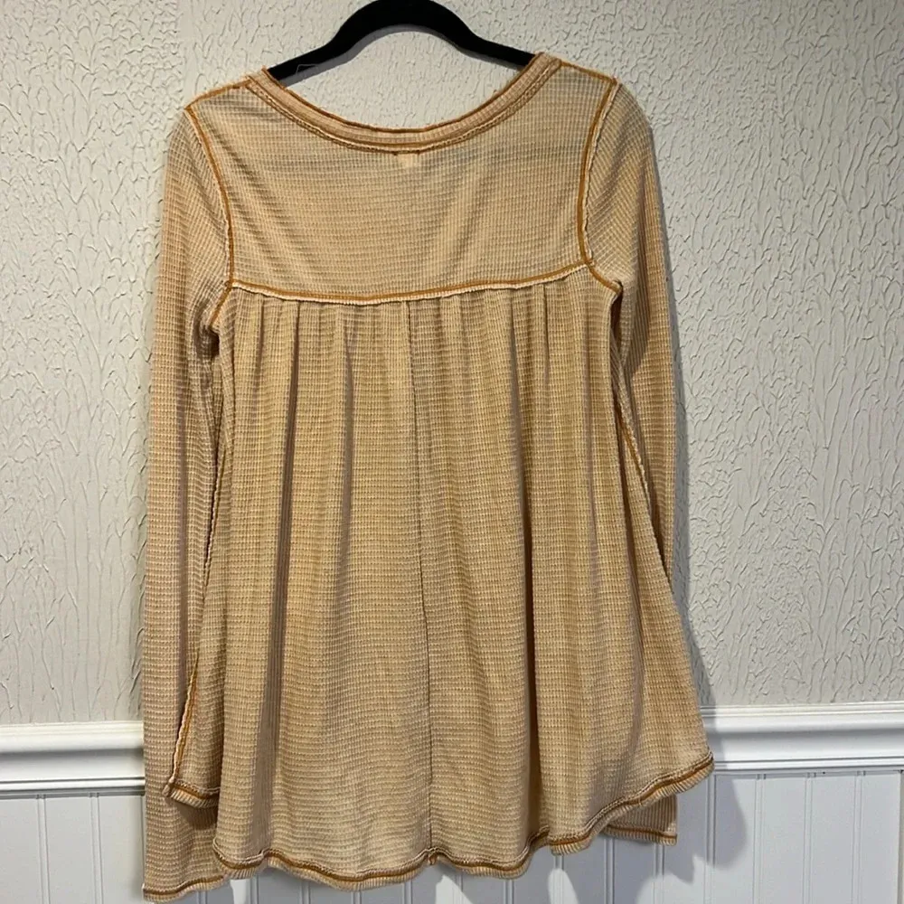 Free People We the Free Kai Henley babydoll thermal top size XS - Image 11