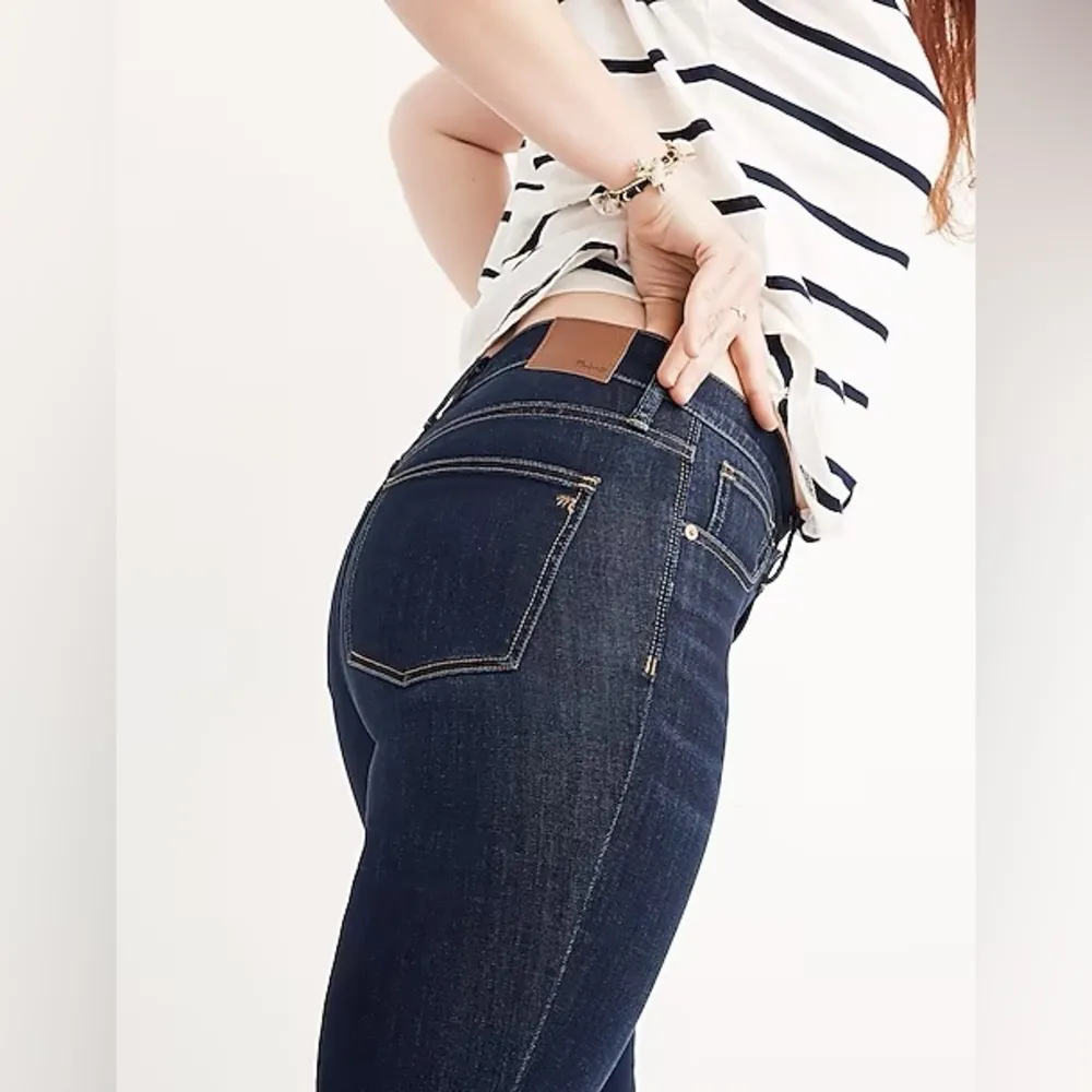 Madewell 9" High-Rise Skinny Jeans in Larkspur Dark Wash Denim F8990 Size 24 - Image 2