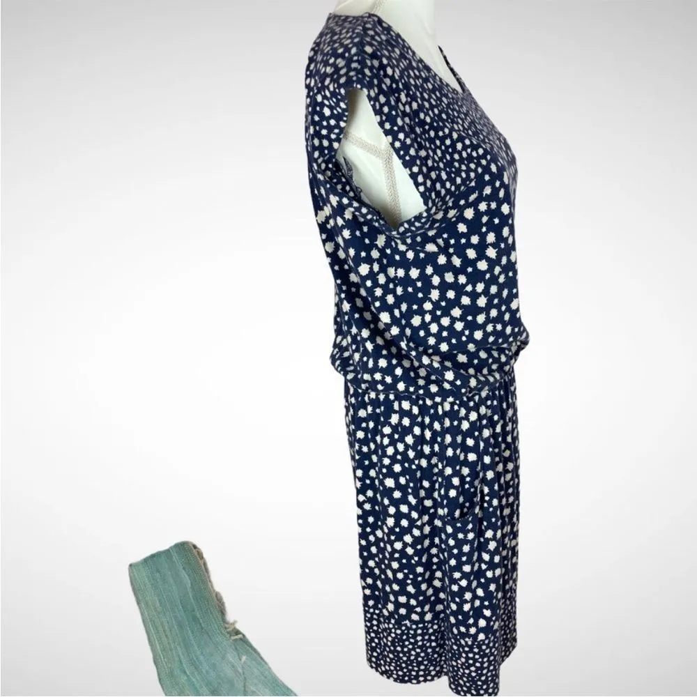 Boden Adelaide Navy/Cream Dress 12 Blue - Image 8