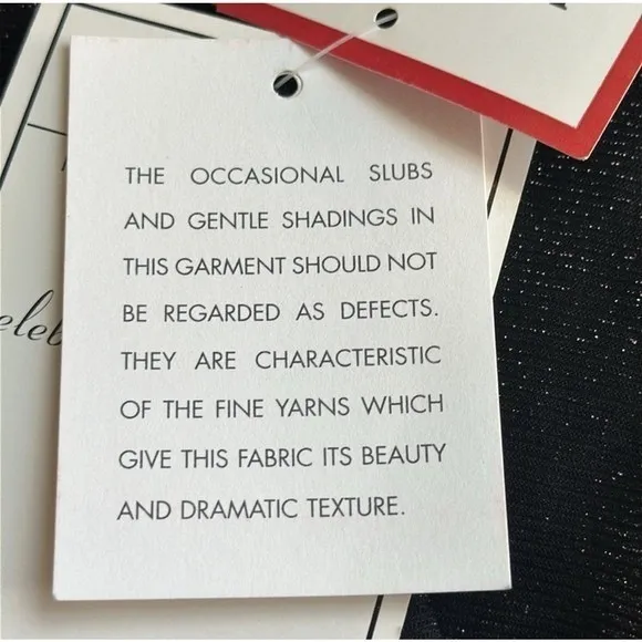 leslie fay 90 all black shimmery mid dress size 12P - Image 9