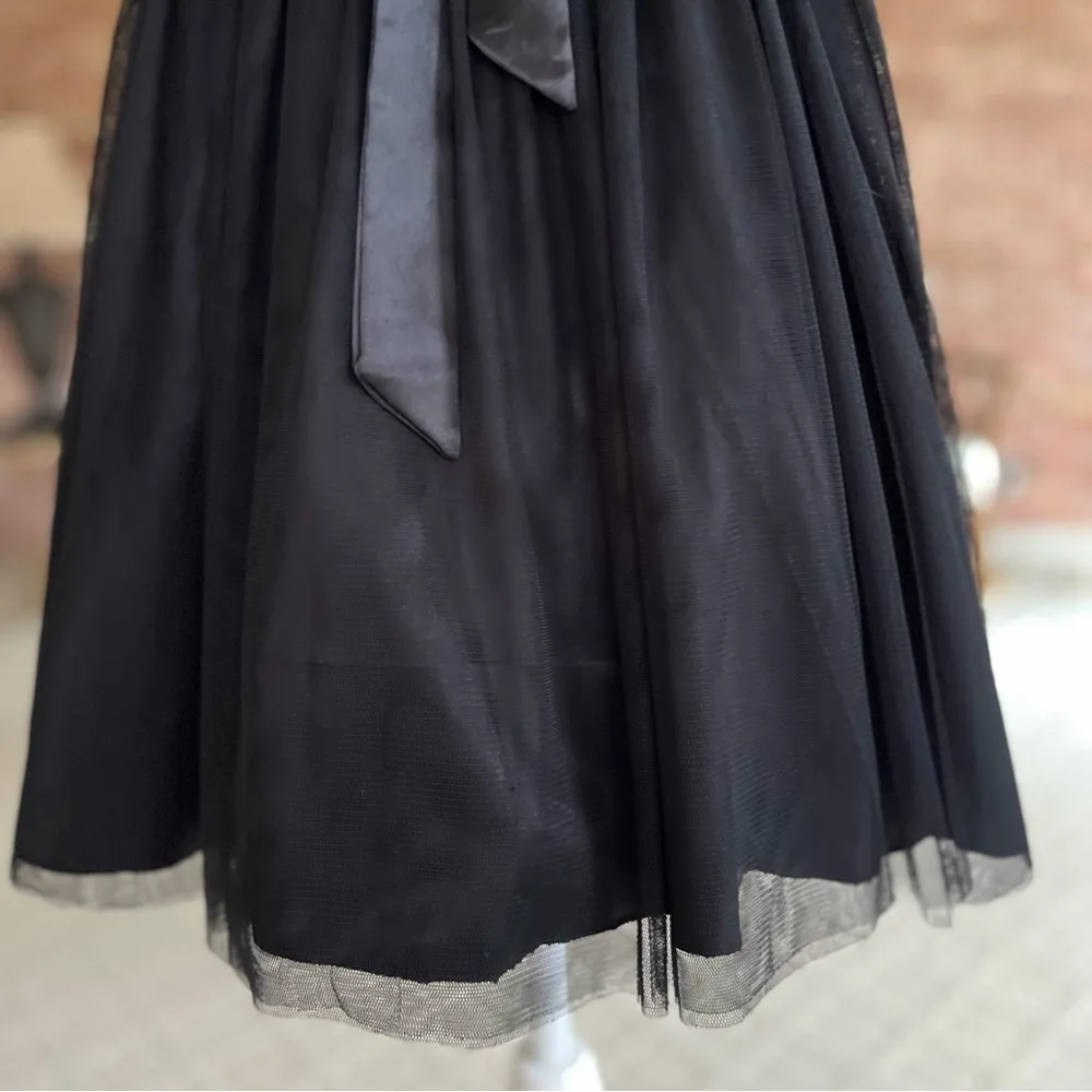 Windsor Dress Black Lace Sequins Tulle Fit & Flare 3/4 (Jrs) Cocktail LBD Prom - Image 6