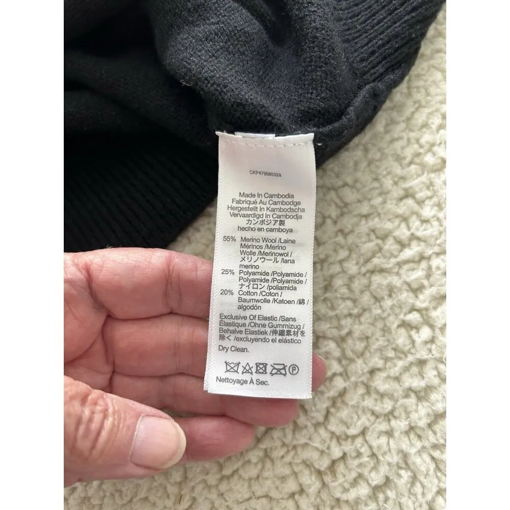 Madewell Womens Harlow Black V-Neck Relaxed Button Down Cardigan Size XS - Image 9