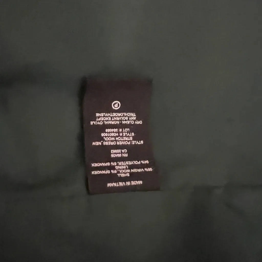 NEW Theory Classic Power Stretch Wool Sleeveless Sheath Dress Dark Billiard 8 - Image 3