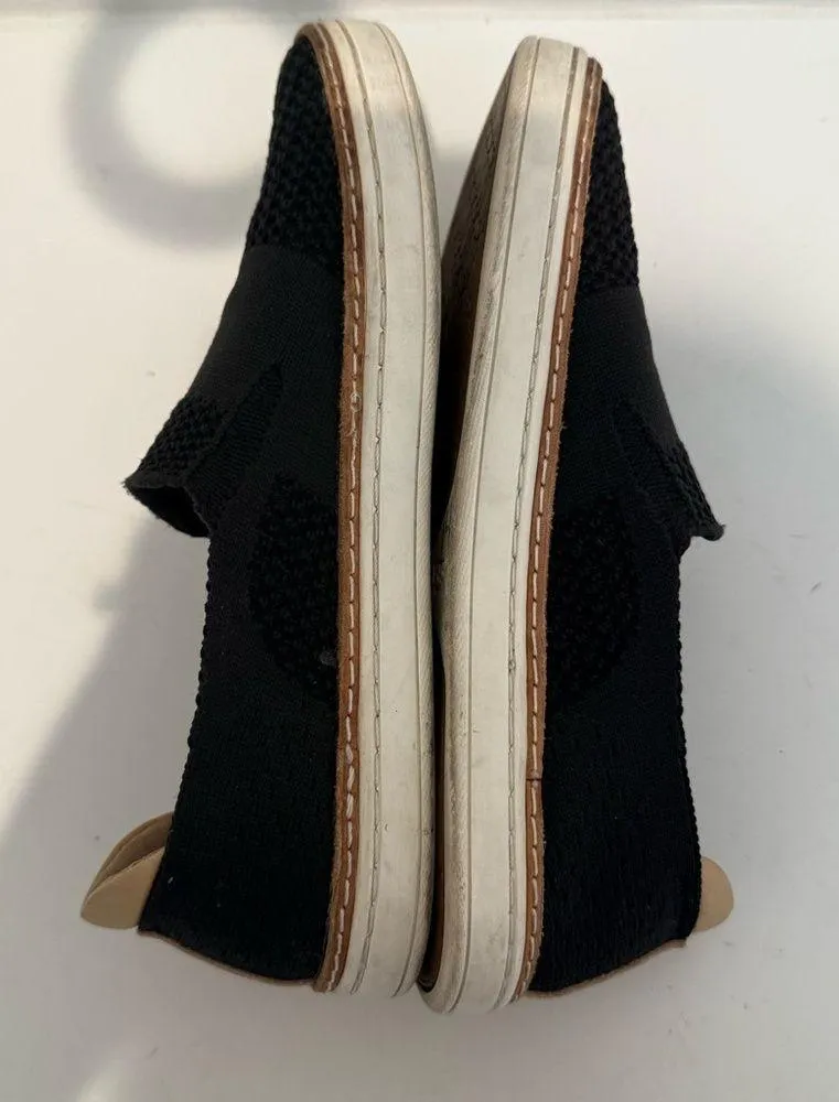 UGG Sammy Knit Slip On Sneakers Black Tan Size 6 - Image 5