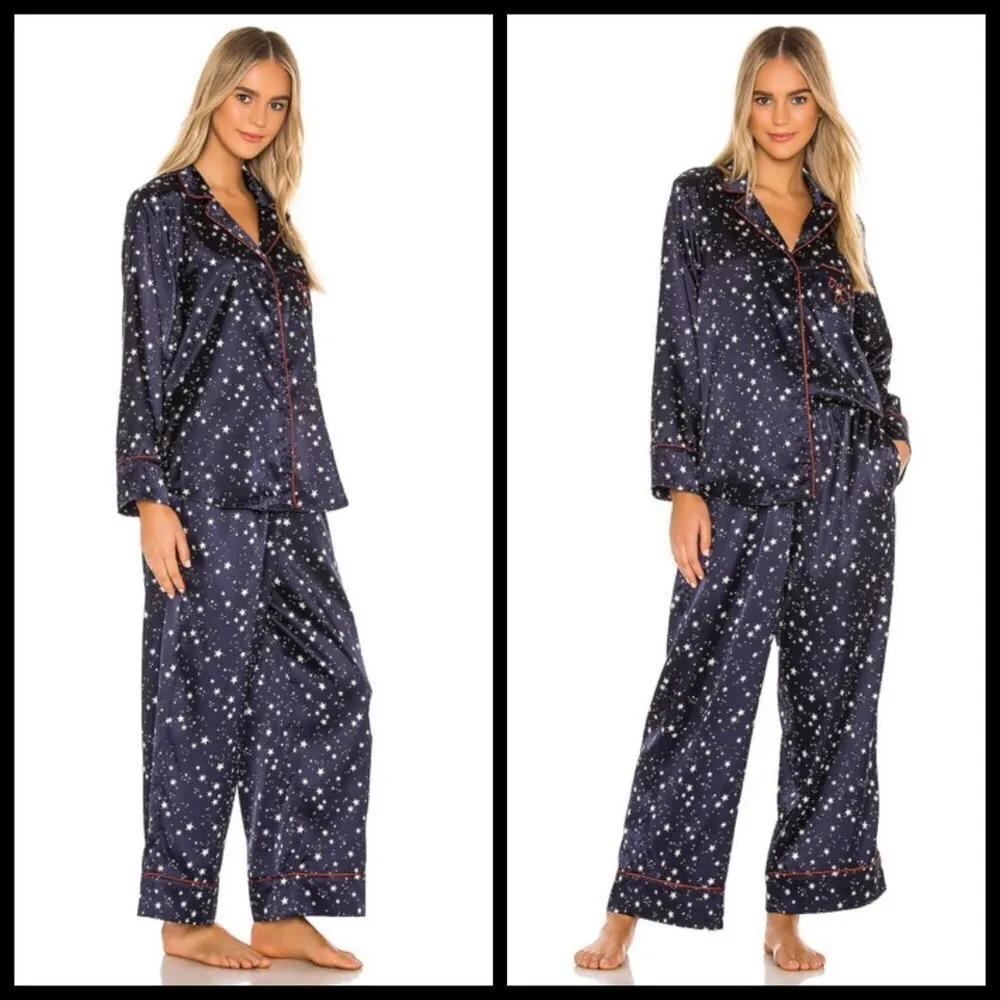 💕L*SPACE💕 Luna Pajama Set ~ Starry Night Star Print Small S NWT - Image 7