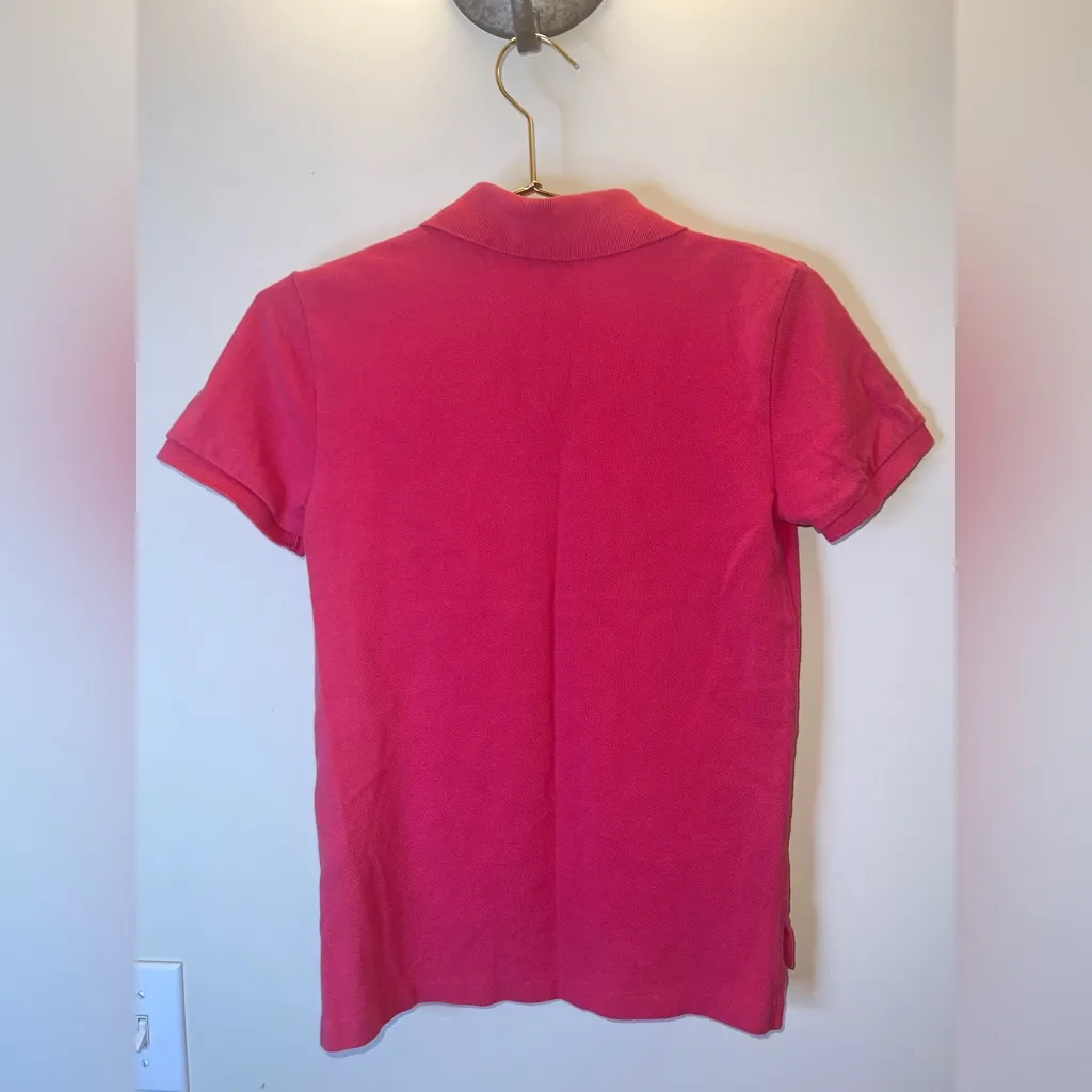 Polo Ralph Lauren Pink Custom Fit Polo Shirt Women’s M - Image 2