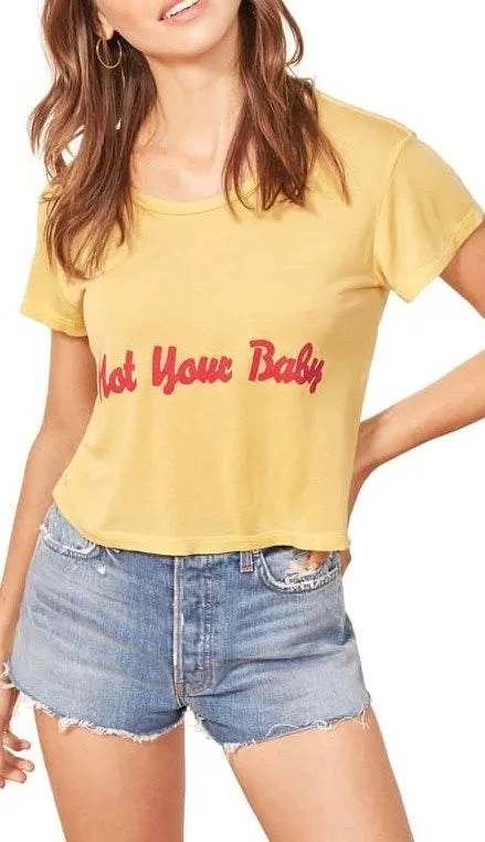 Reformation Hanna Crop Tee - Image 2