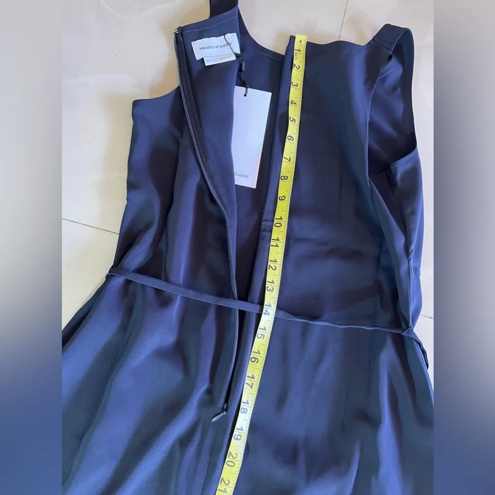 Ministry of Supply Black Swift Sheath Dress Size S Light Airy Remova Waist Tie - Image 13