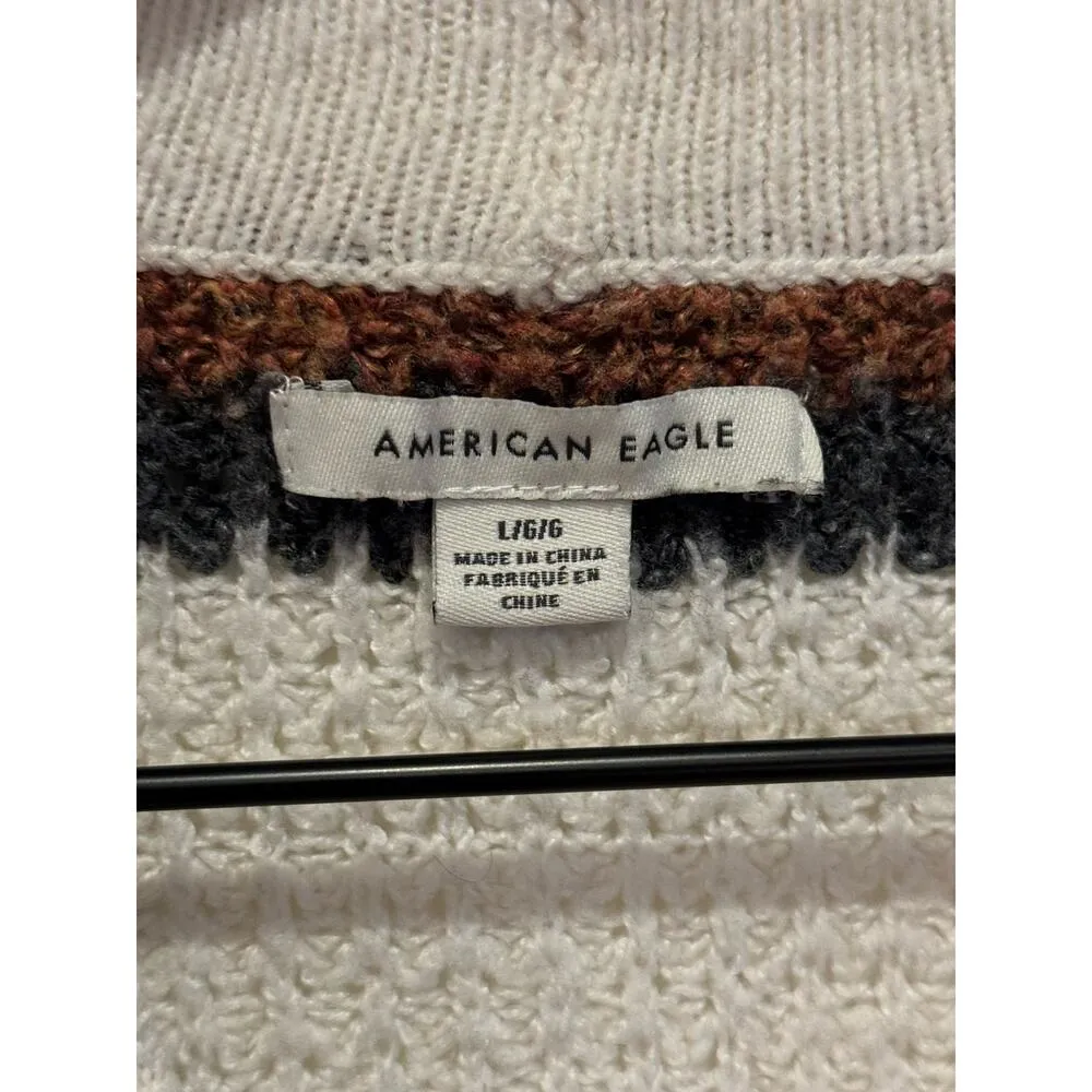American Eagle Oversized Waffle Knit Sweater Size Large - Image 2
