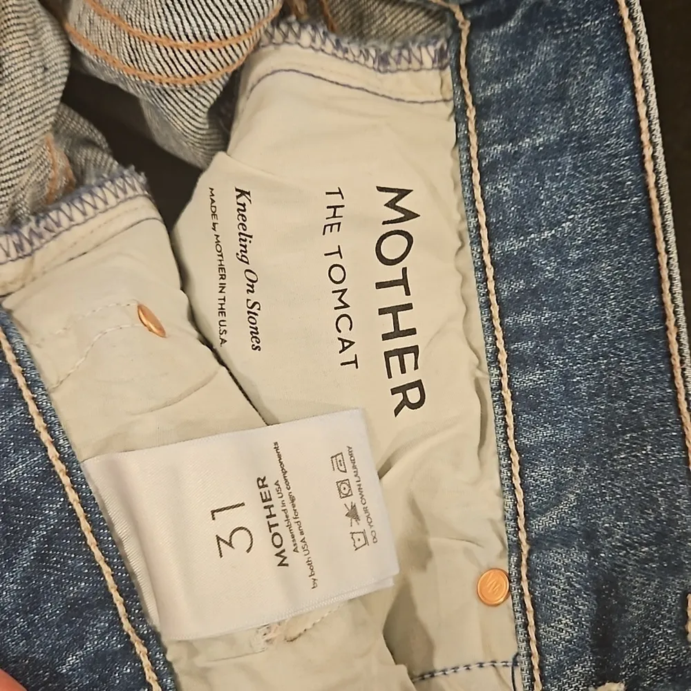 💕MOTHER SUPERIOR💕 The Tomcat Jeans ~ Kneeling On Stones 31 NWOT Blue - Image 15