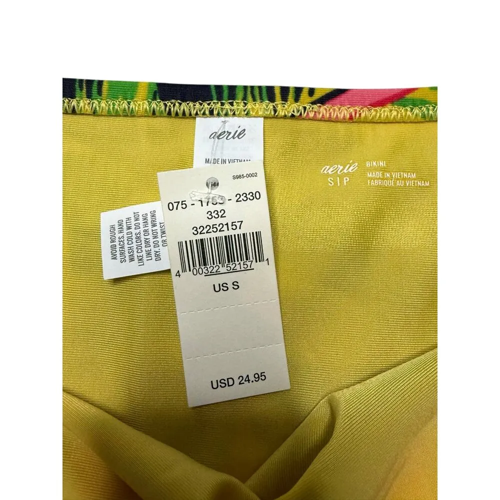 Aerie Bikini Bottoms Women S Multicolor Tropical Print Vacation Resort Beach - Image 3