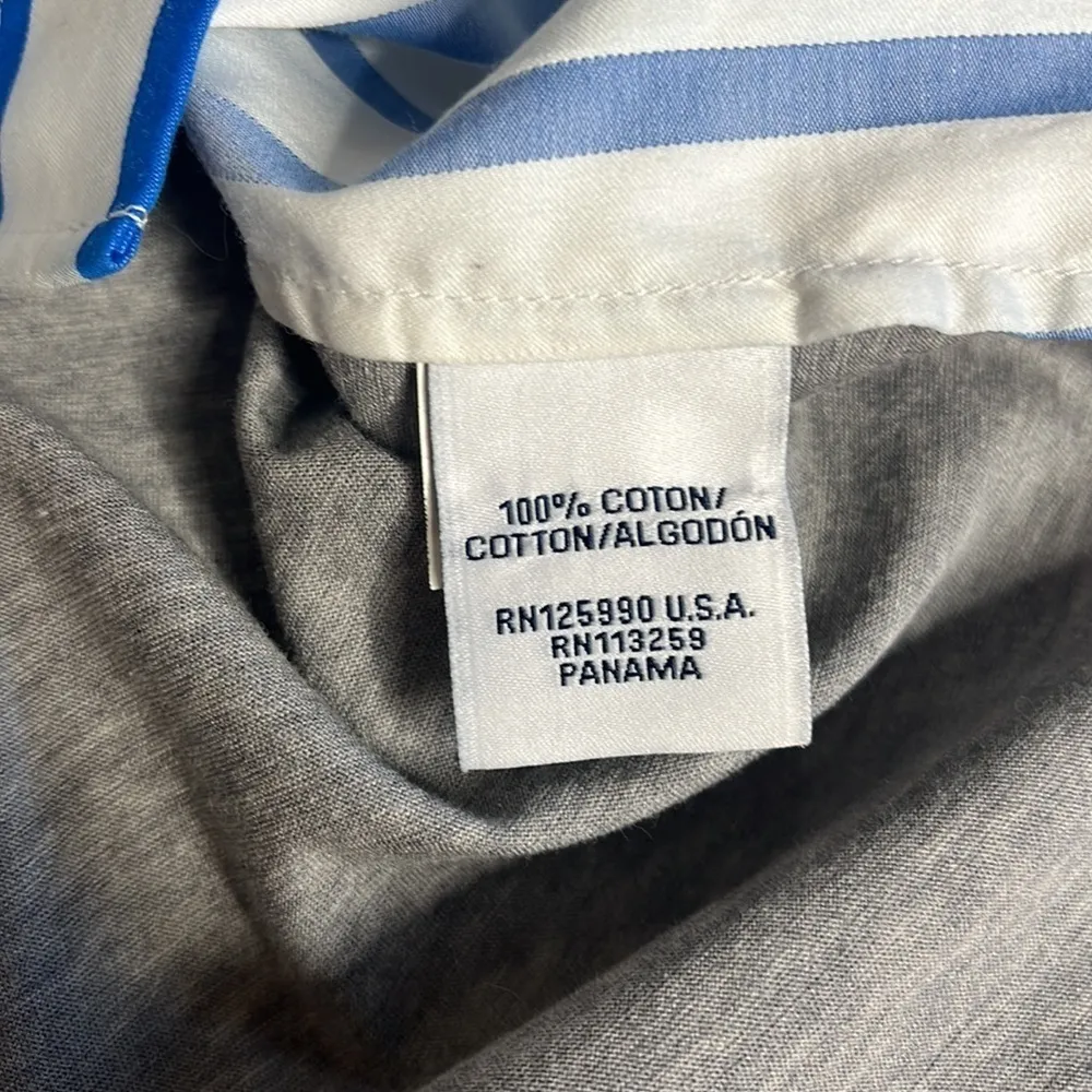 Façonnable • striped mixed media button down top - Image 9