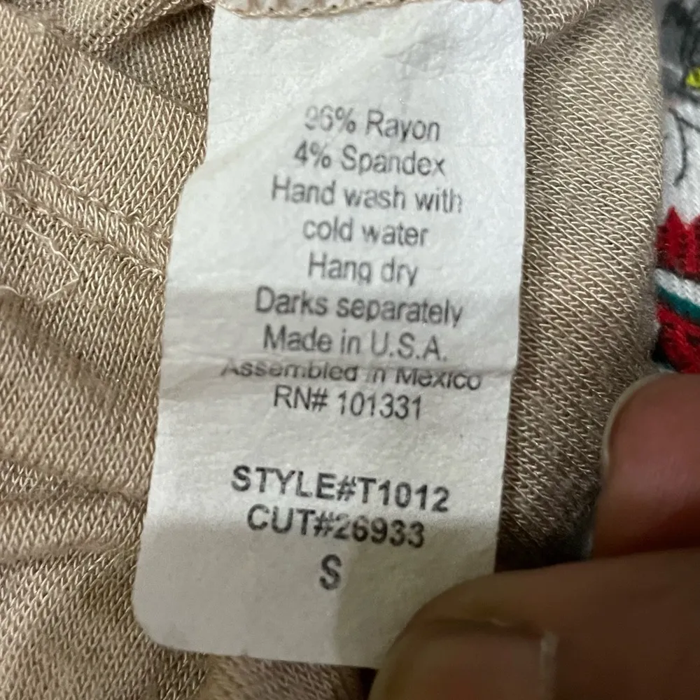 Cozy S&S Casual plunging neckline top with lace panel / S / Excellent co… - Image 10