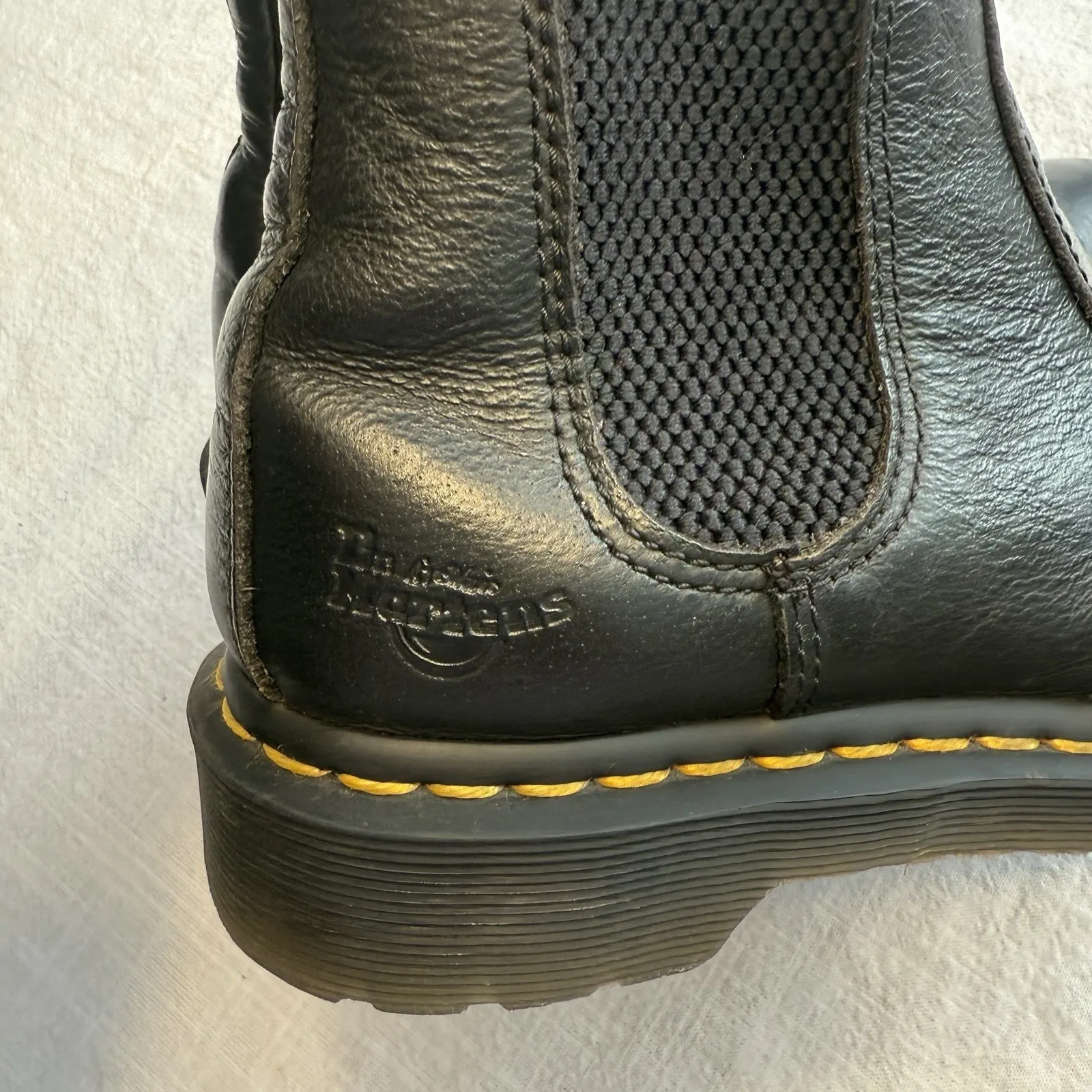 Dr. Martens Women's Arbor Steel Toe Boots Black Leather Size 6 Lace Up SDM/360 - Image 5