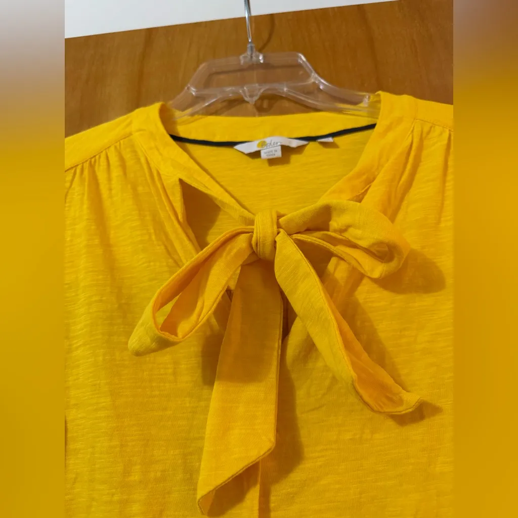 Boden Women’s Top Yellow Long Sleeve Button - Image 6