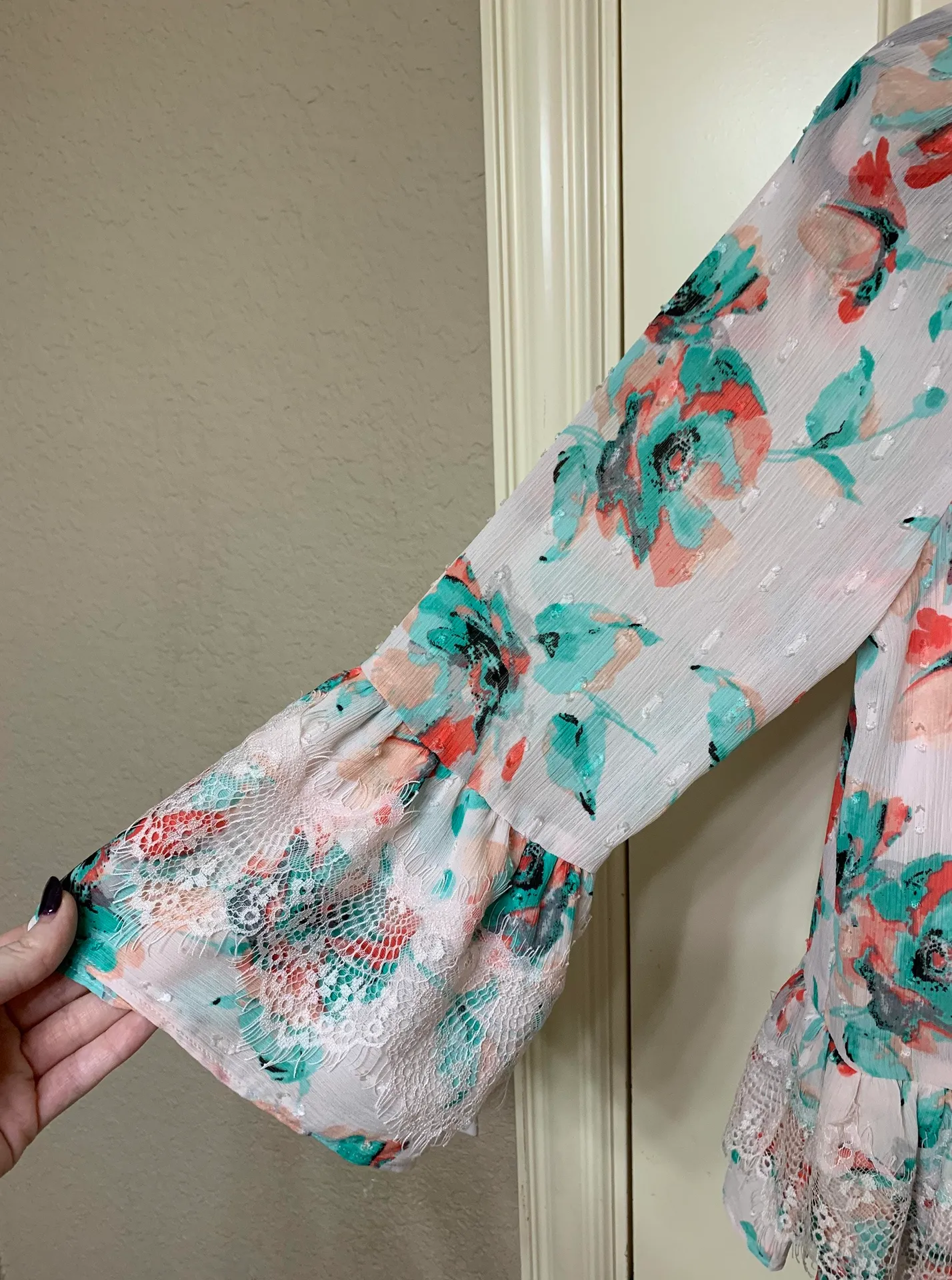 Kaari Blue  Floral Blouse  - Image 4