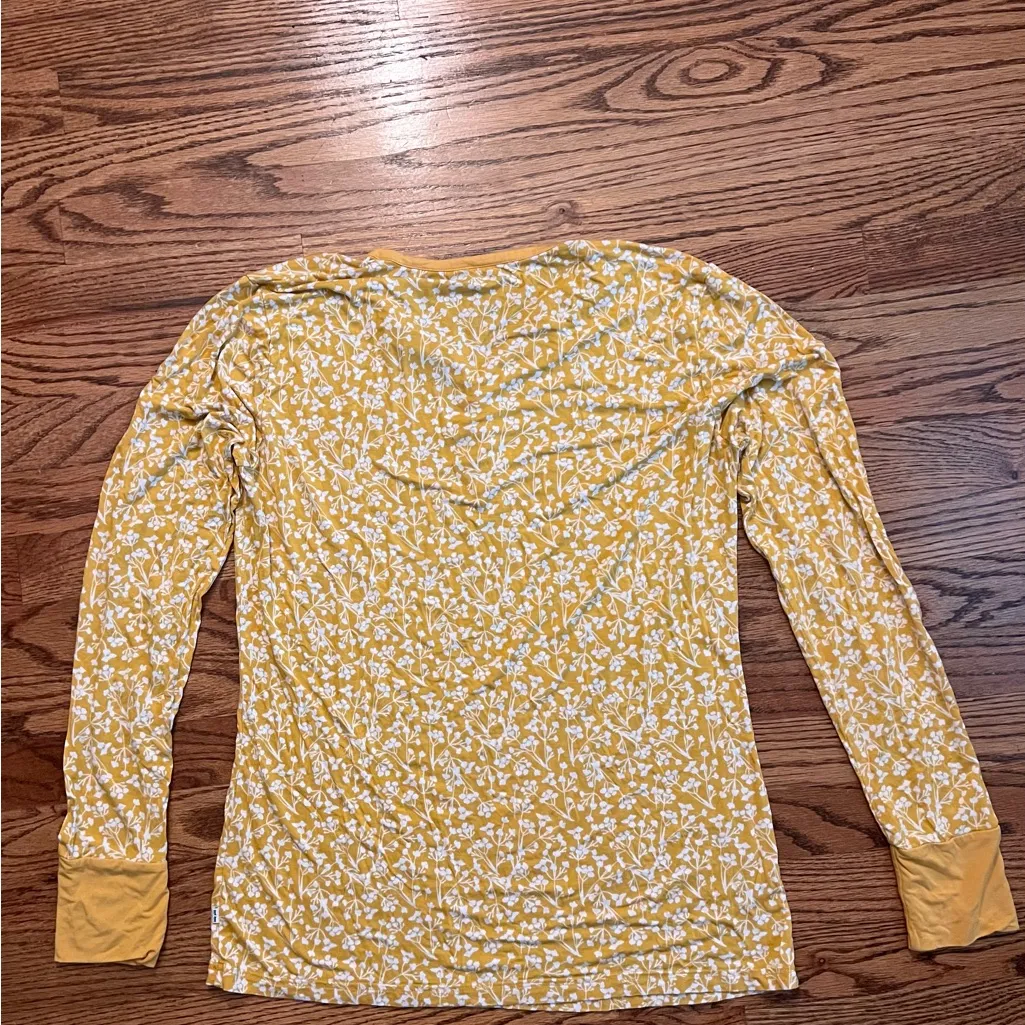 Little Sleepies Women’s Pajama Top – Golden Poppies – Size Small Yellow - Image 2