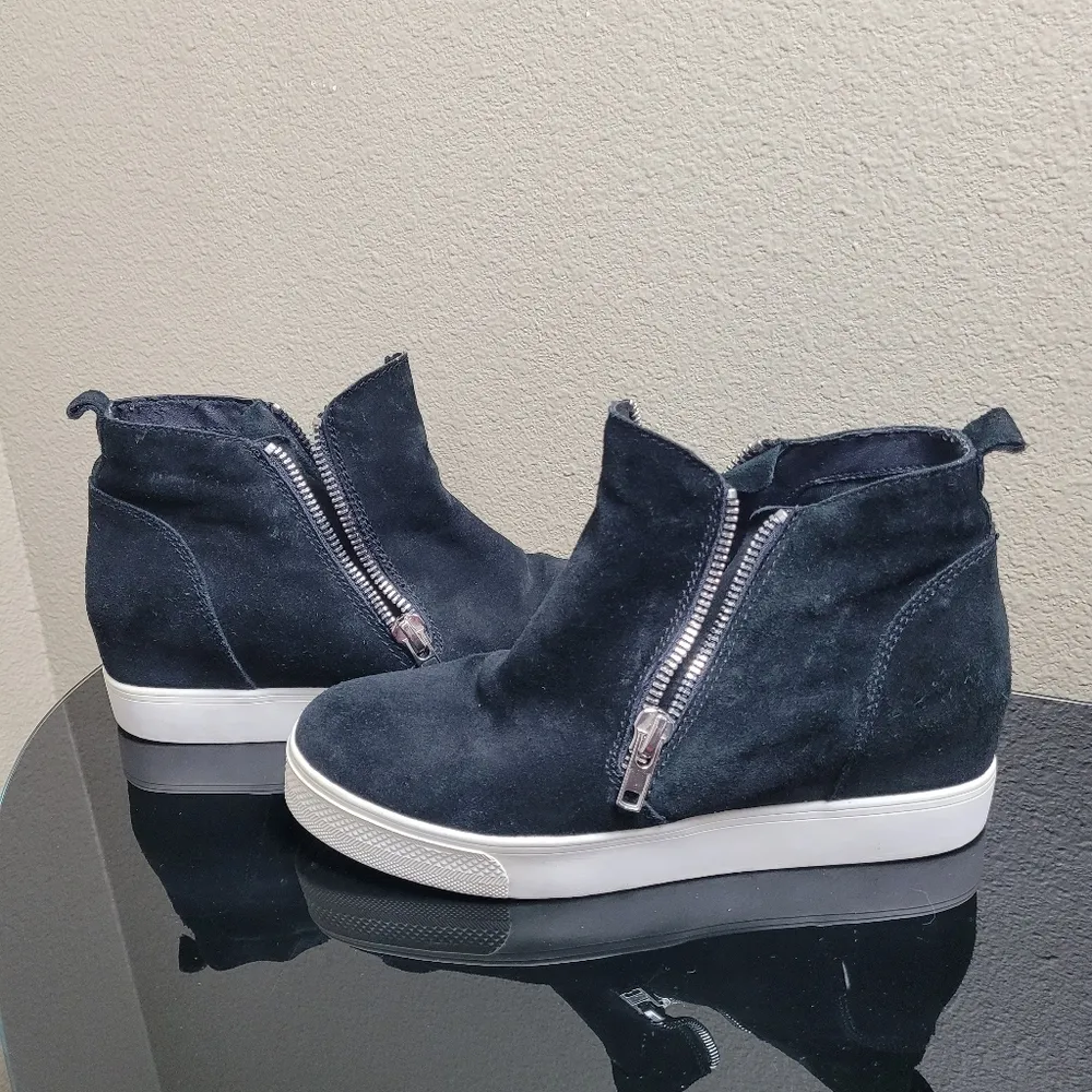 Steve Madden Wedgie Hidden Wedge Suede High Top Sneakers Size 11 - Image 9