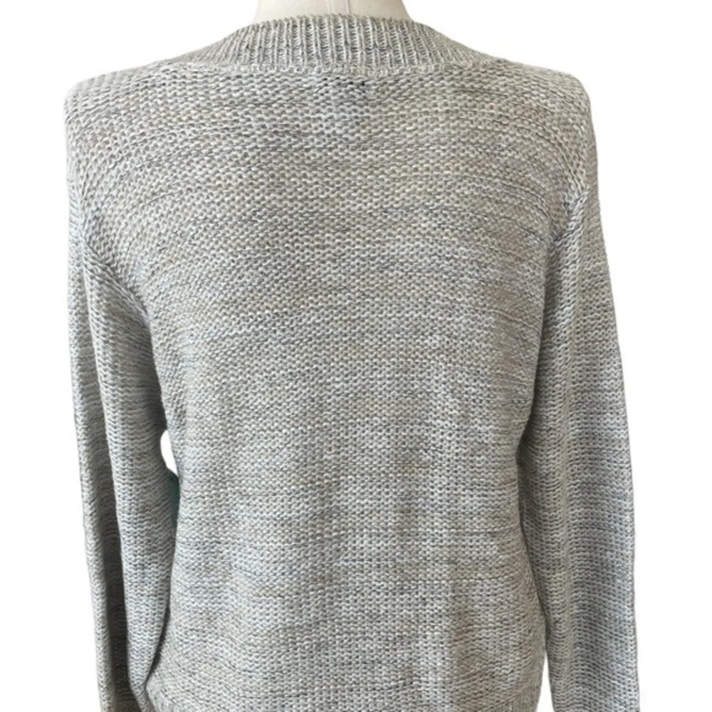 Susina Sweater beige tan Chunky Knit Crew Neck Ribbed Trim Sweater NWT Sz Med - Image 12